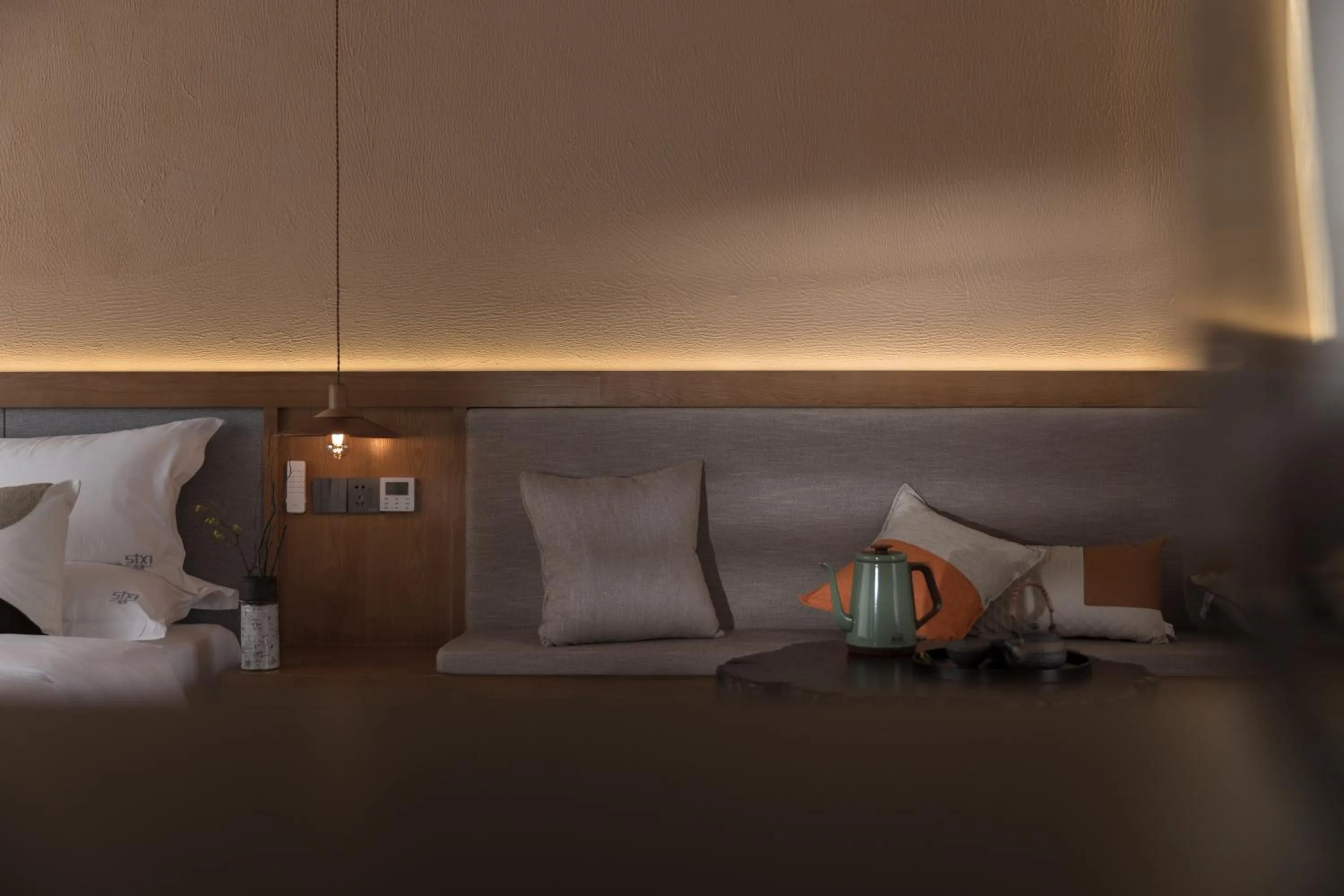 Bed in SIXI Conglu Design Aesthetics Hotel