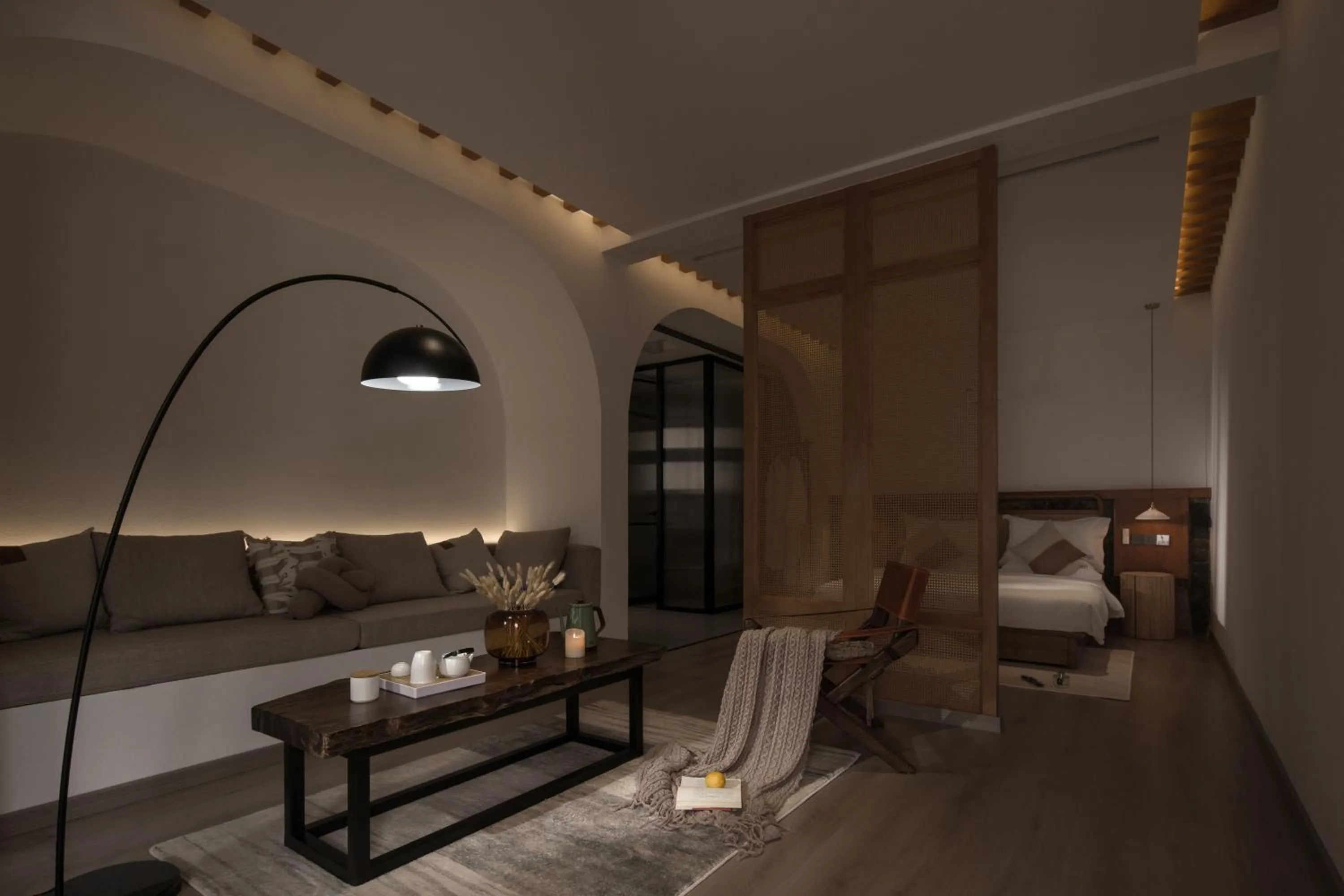 Bed in SIXI Conglu Design Aesthetics Hotel