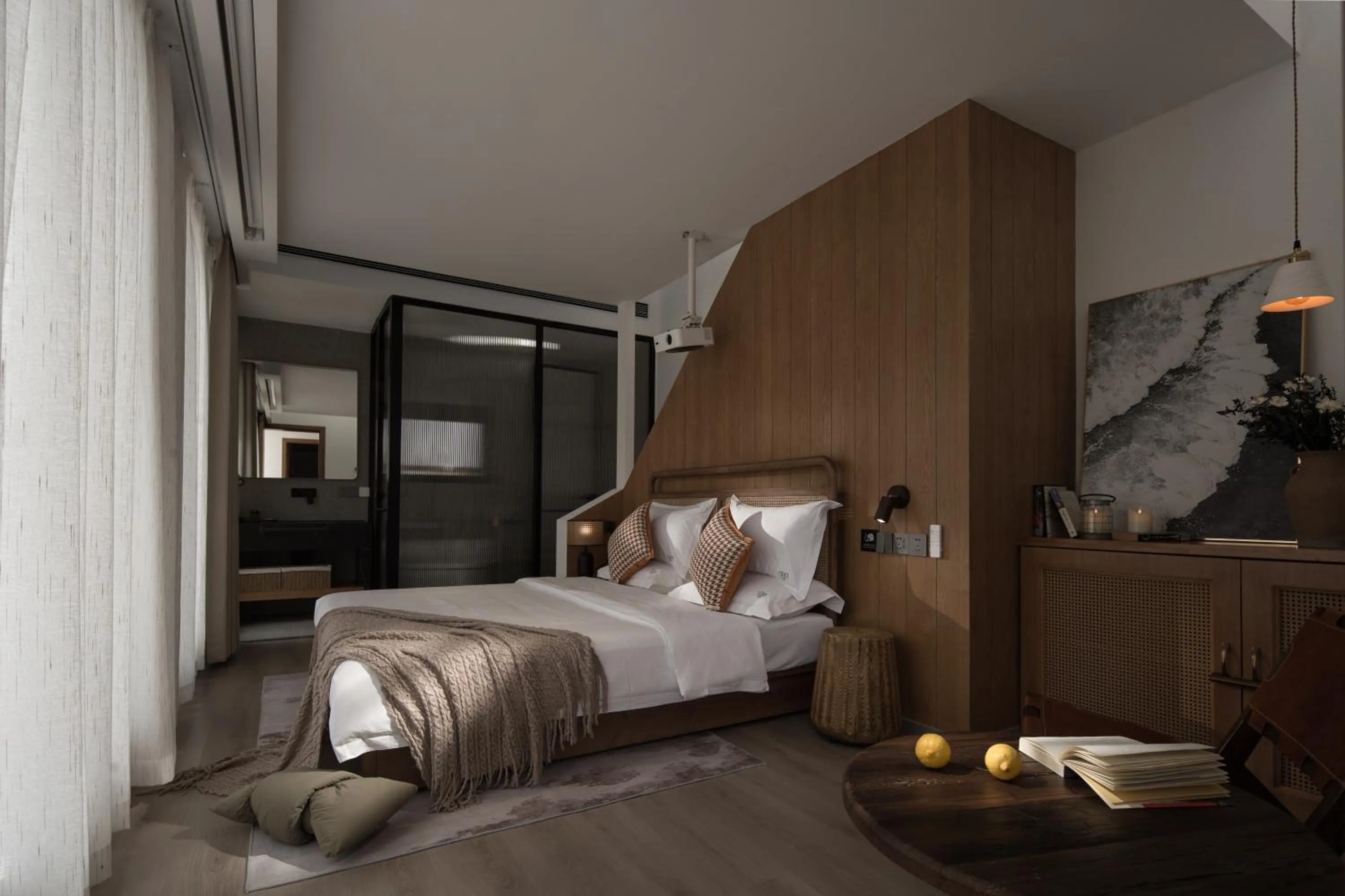 Bed in SIXI Conglu Design Aesthetics Hotel