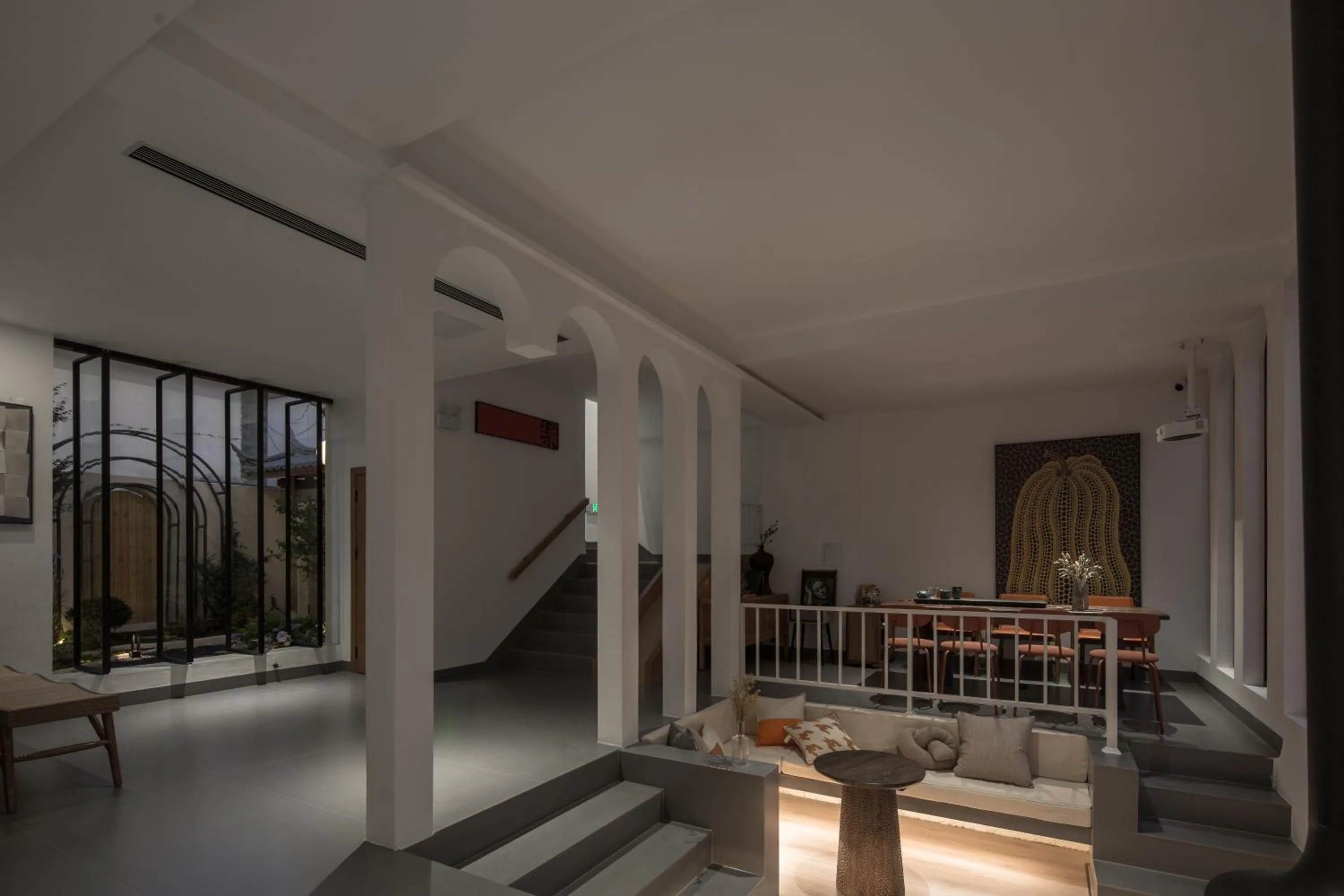 Seating area, Bed in SIXI Conglu Design Aesthetics Hotel