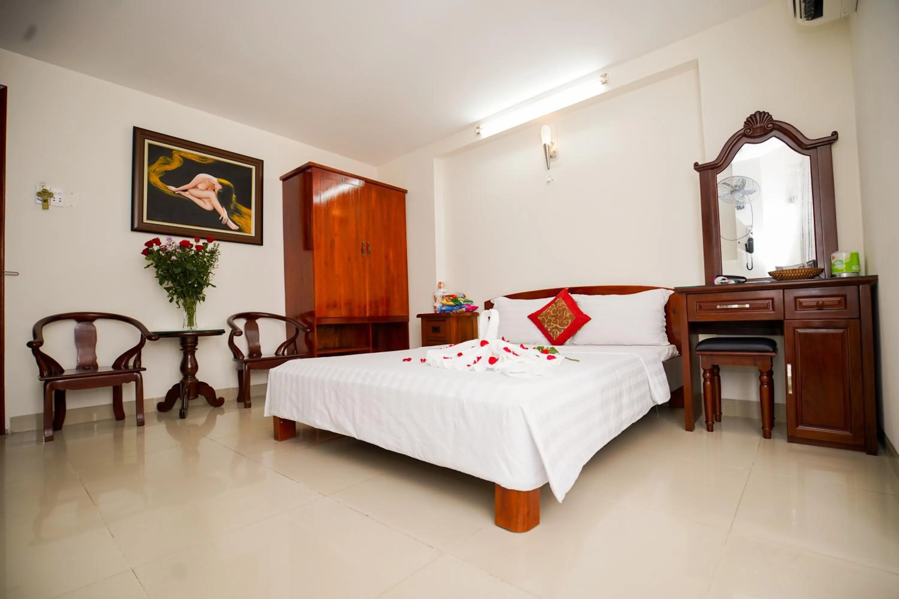 Bed in Nguyen Ha Hotel