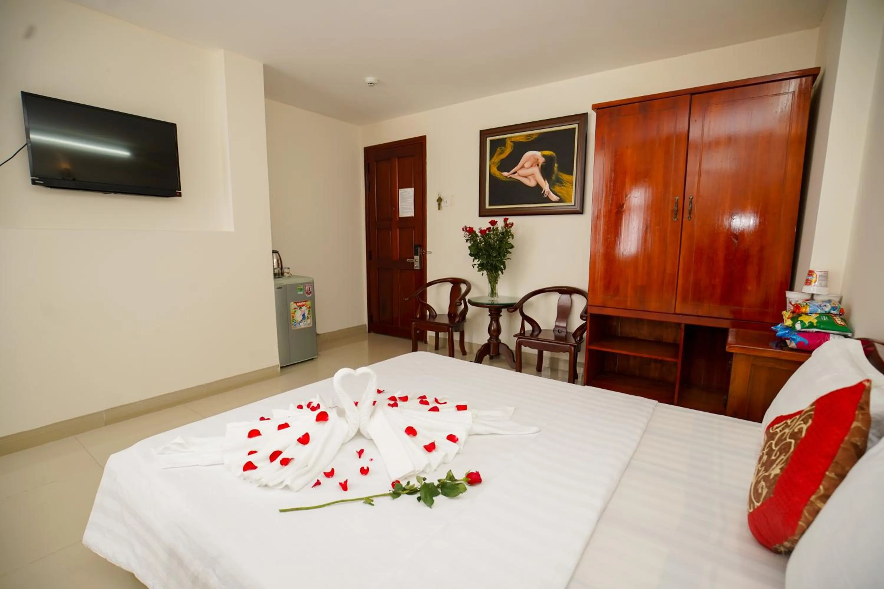 Bed in Nguyen Ha Hotel