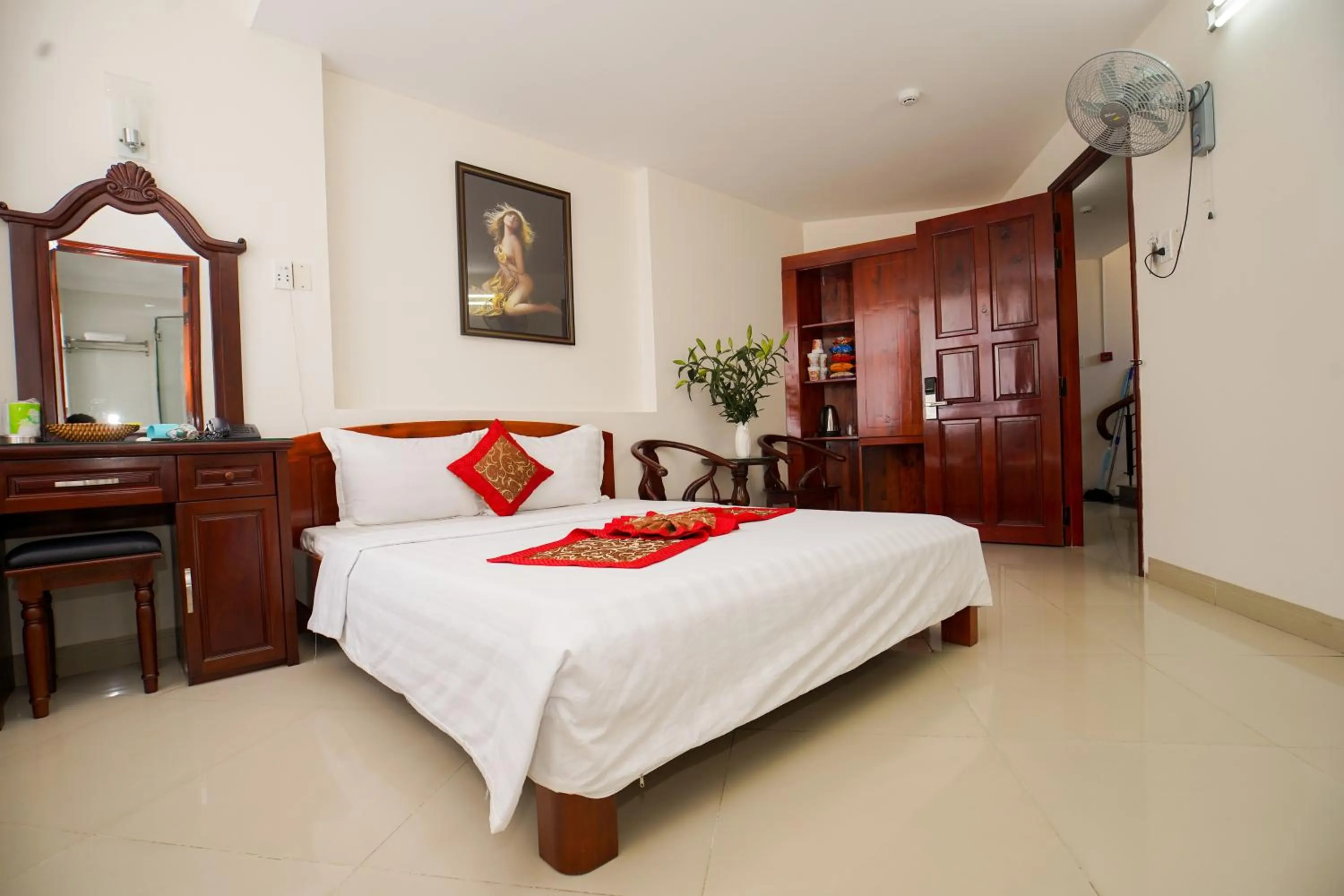 Bed in Nguyen Ha Hotel