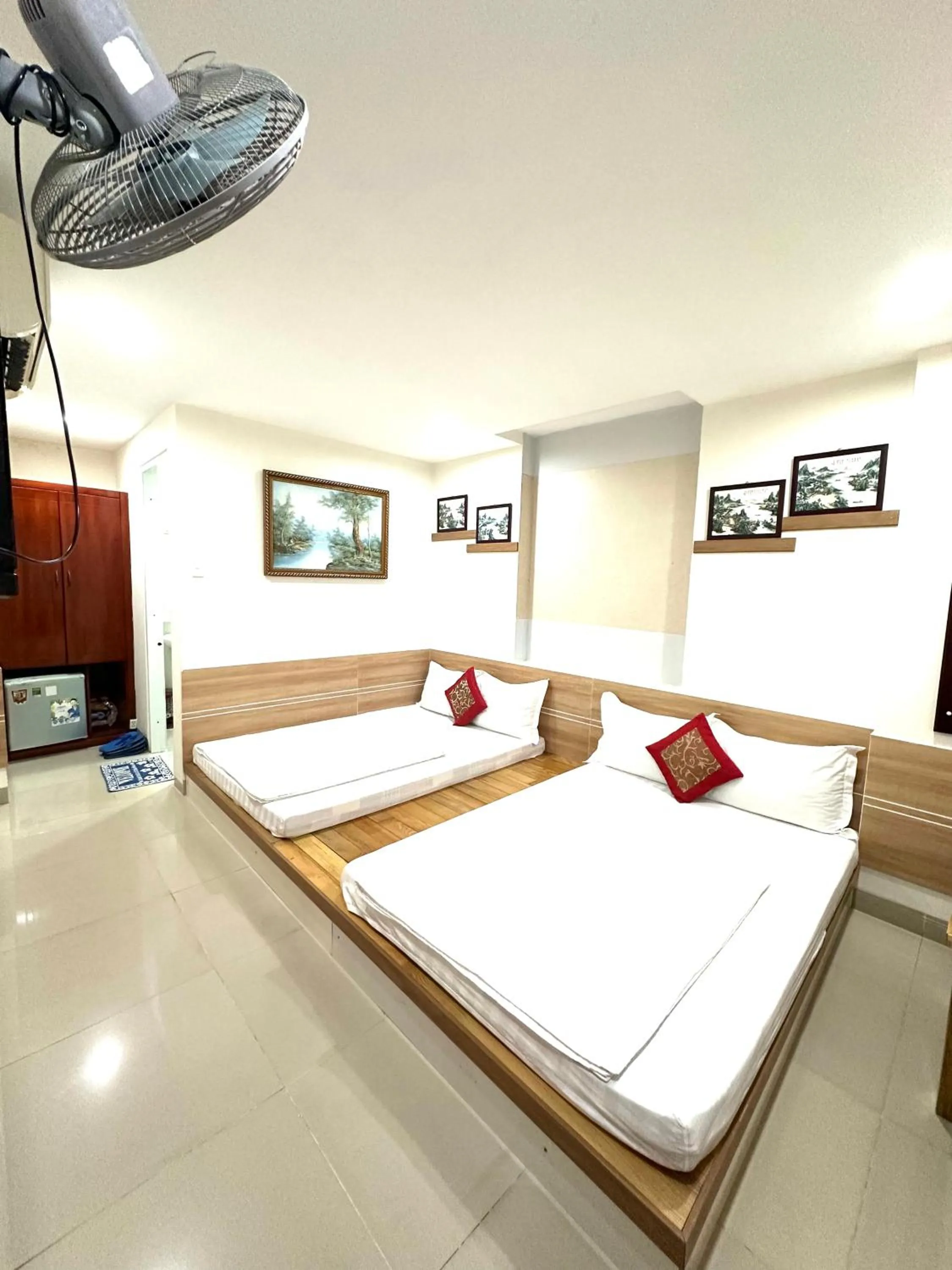 Bed in Nguyen Ha Hotel