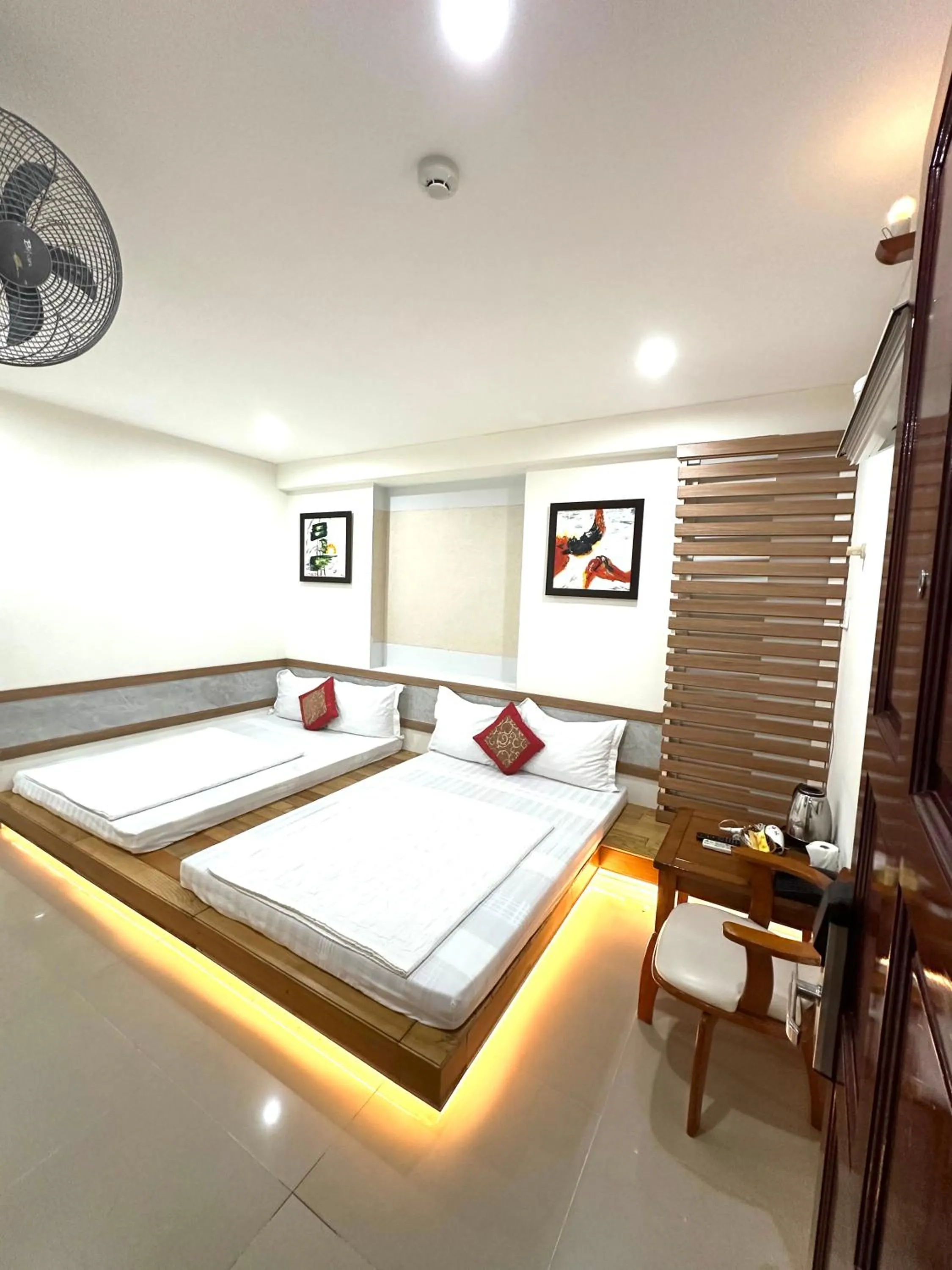 Bed in Nguyen Ha Hotel