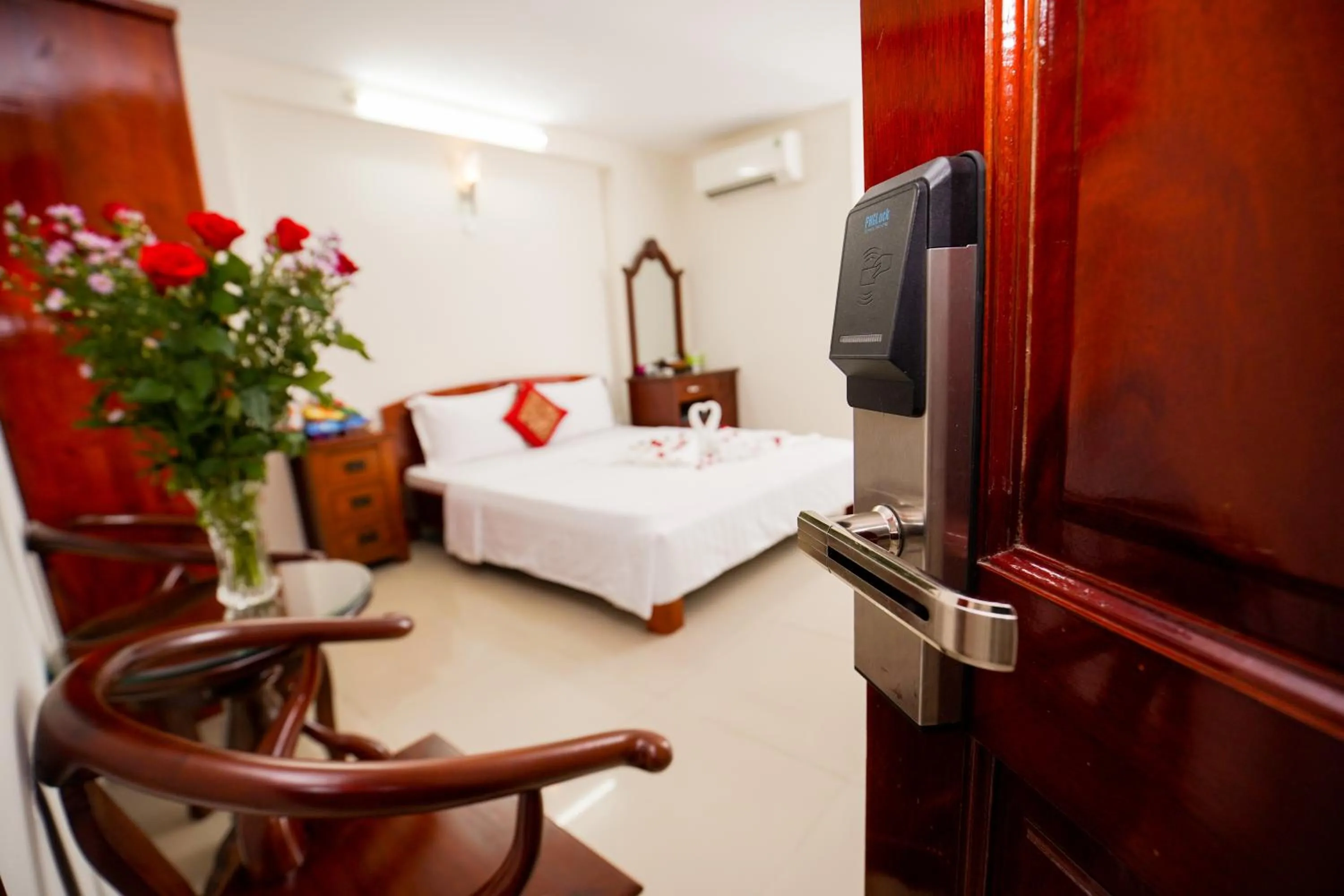 Bed in Nguyen Ha Hotel