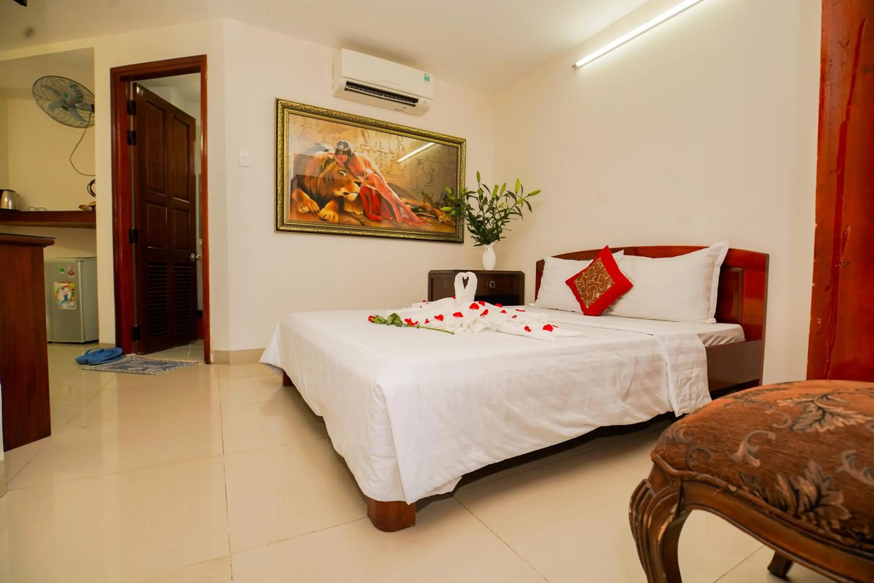 Bed in Nguyen Ha Hotel