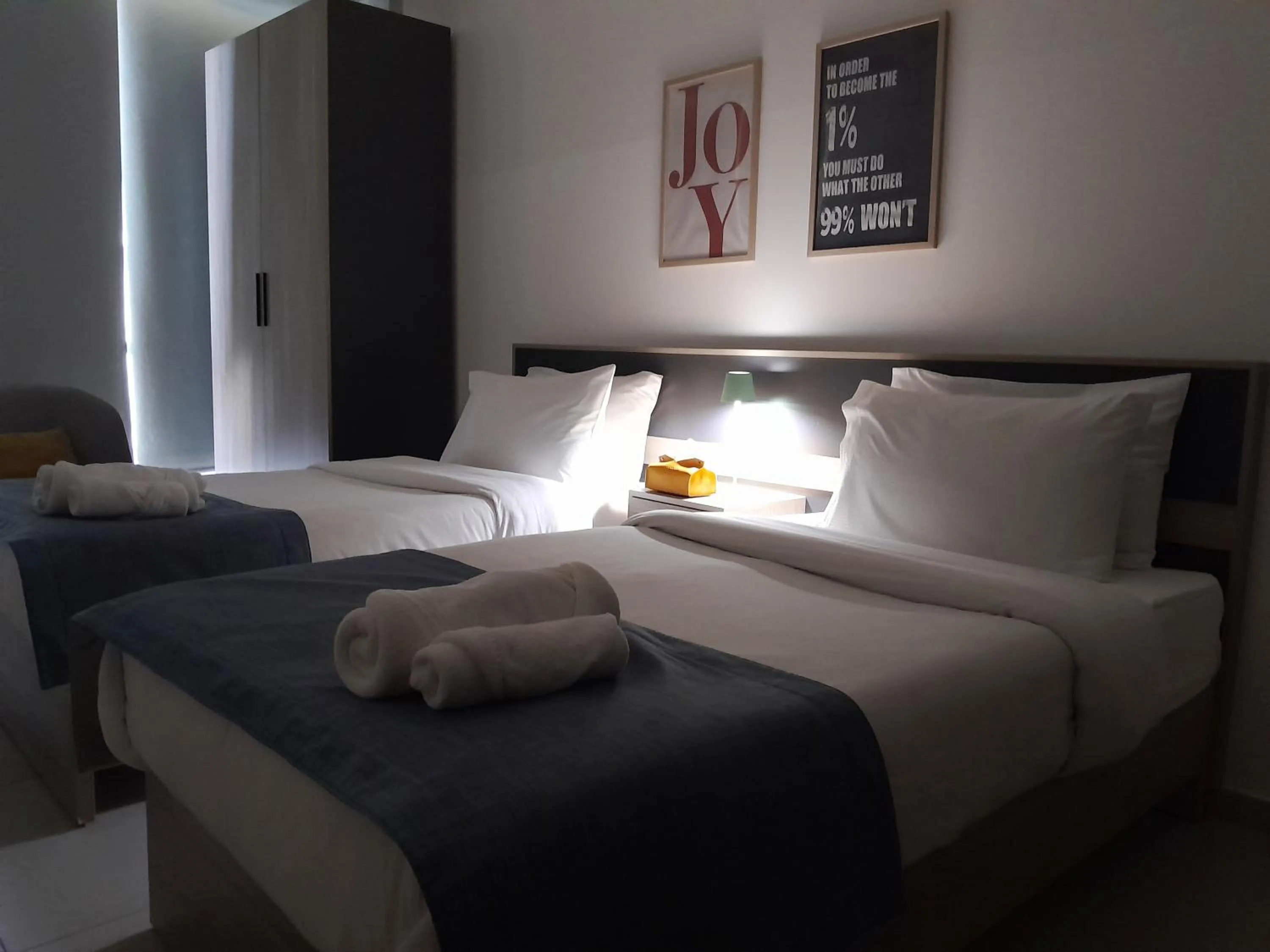Night, Bed in Shade Hotel Beirut