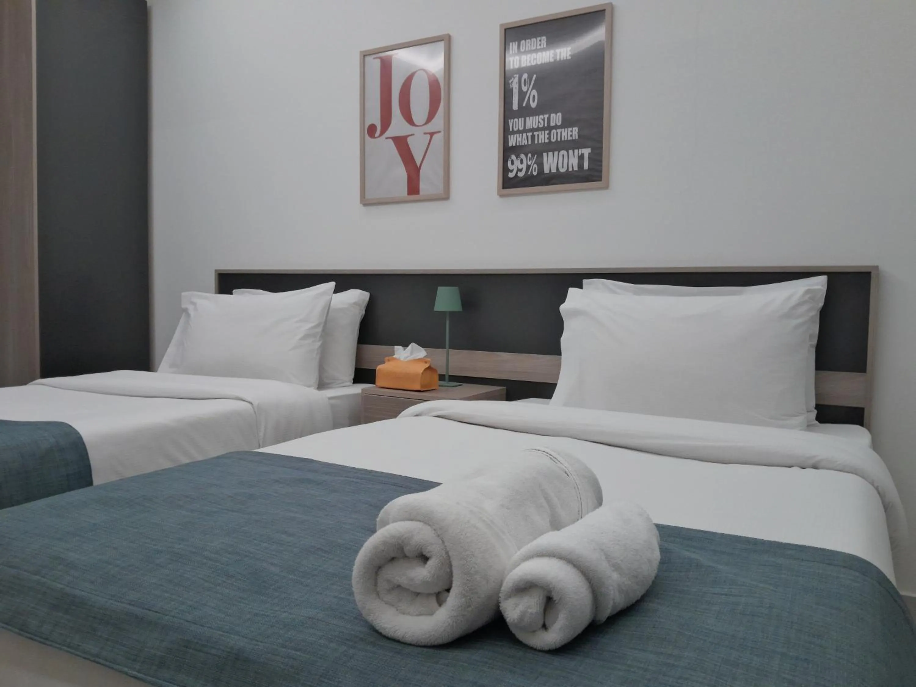 towels, Bed in Shade Hotel Beirut