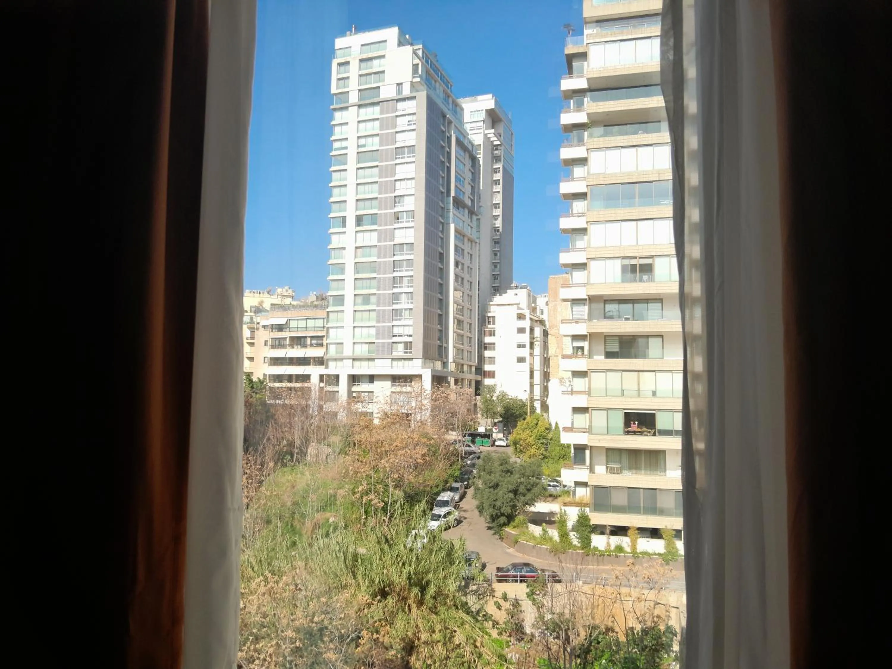City view in Shade Hotel Beirut