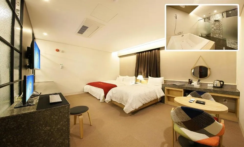 Bed in Jeonju Story Motel