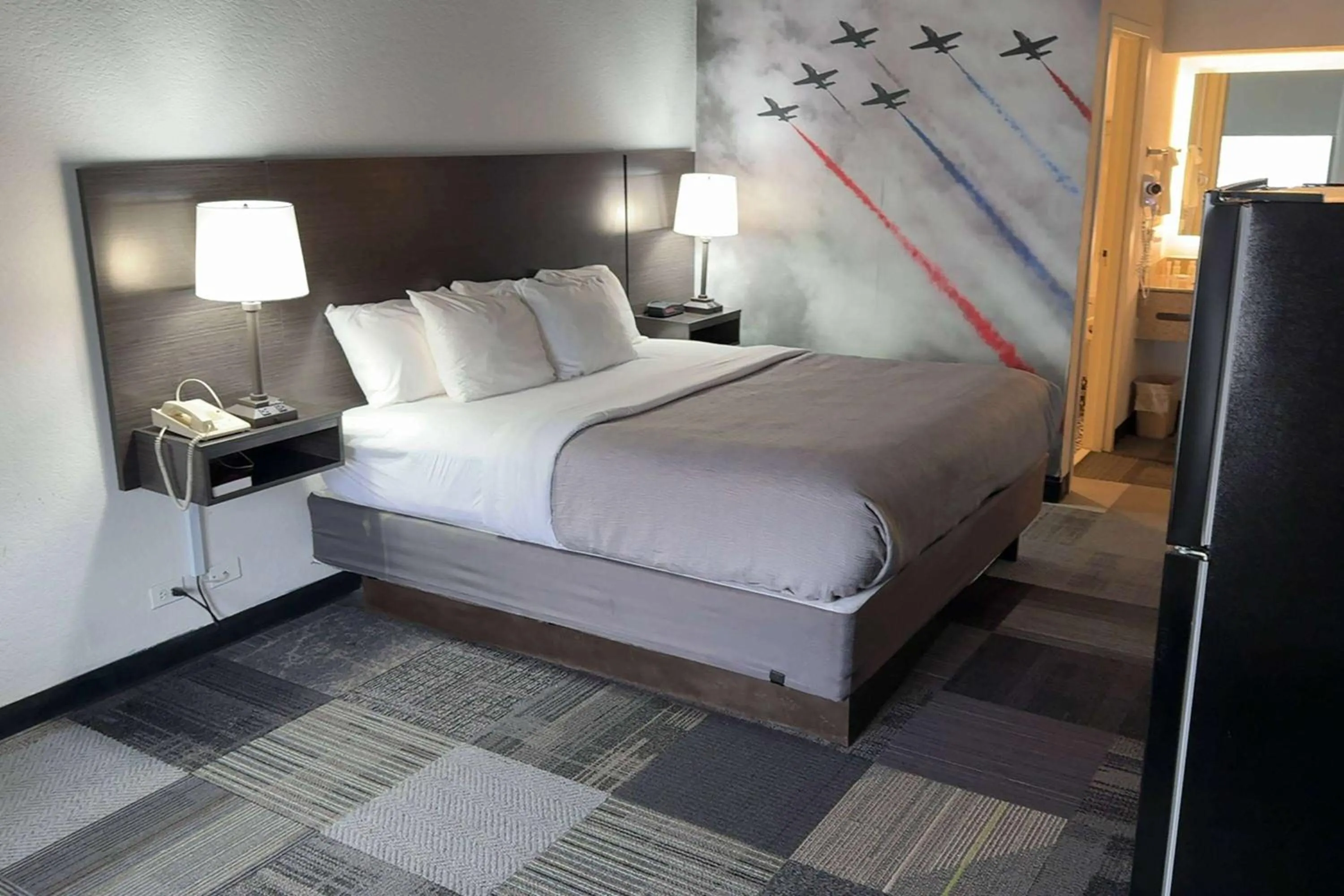 Photo of the whole room, Bed in Eglin Extended Stay Hotel, a Howard Johnson by Wyndham