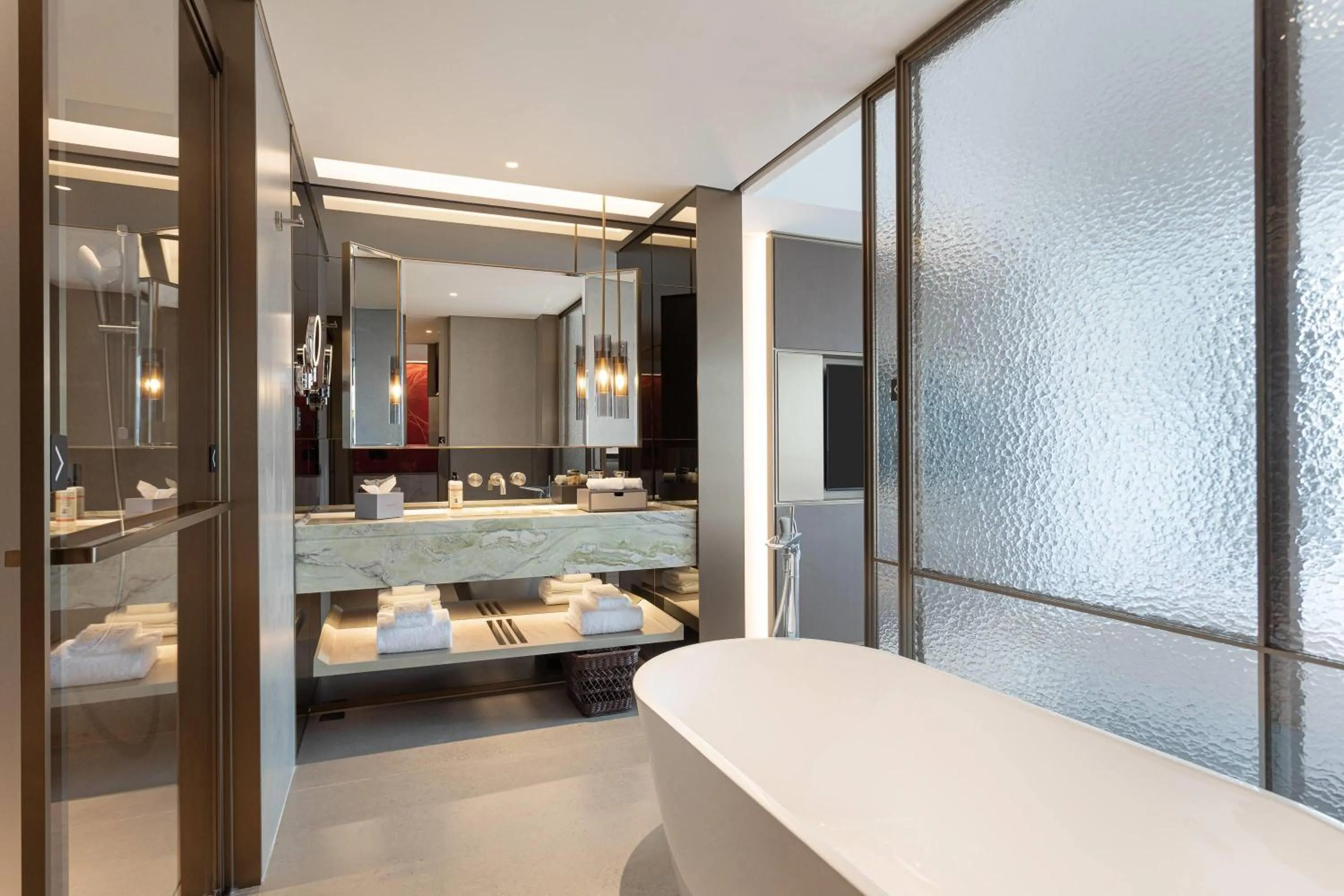 Bathroom, Bed in Ramada by Wyndham Foshan Danzao