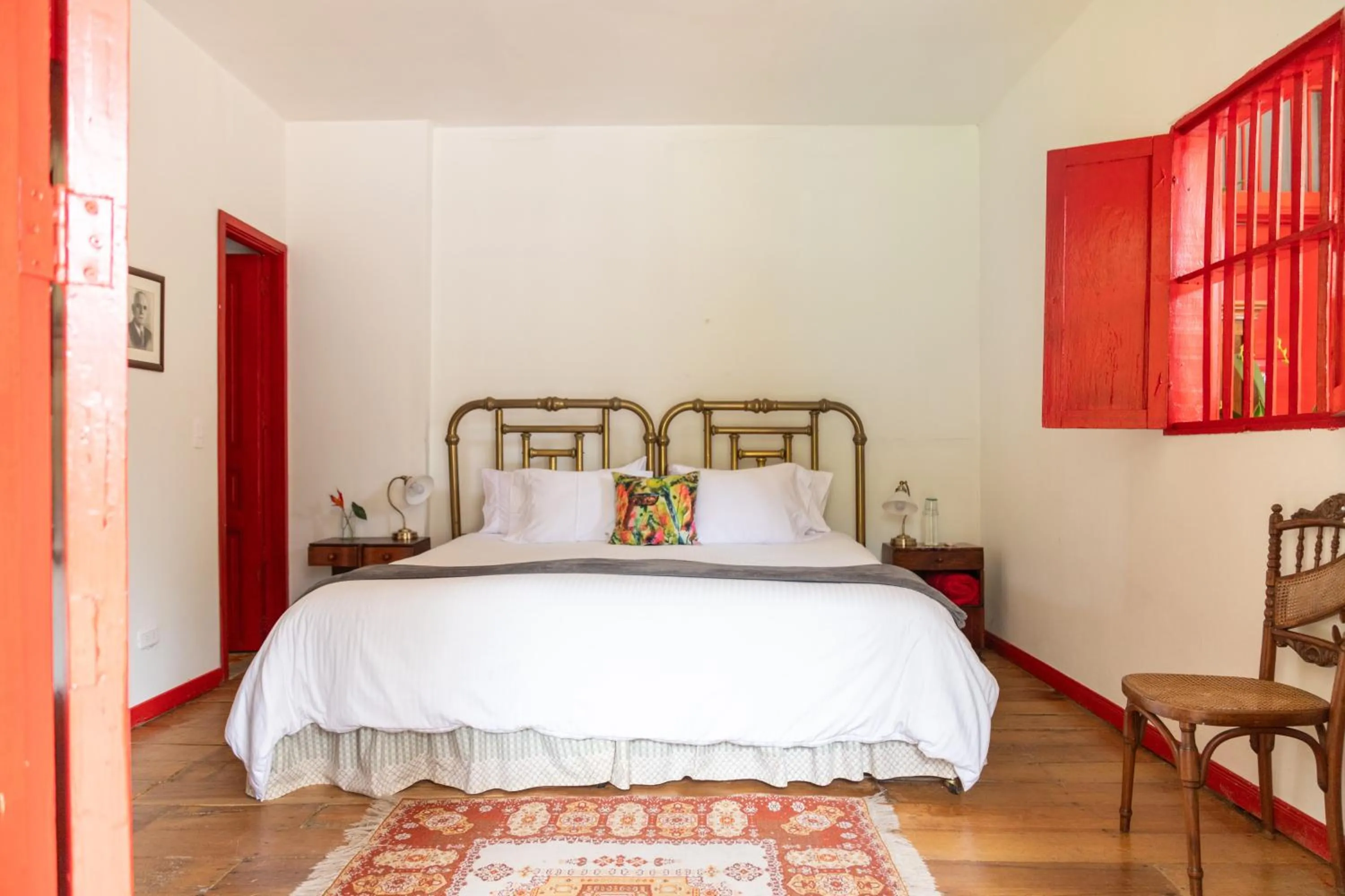 Bed in Hacienda Venecia Coffee Farm Hotel