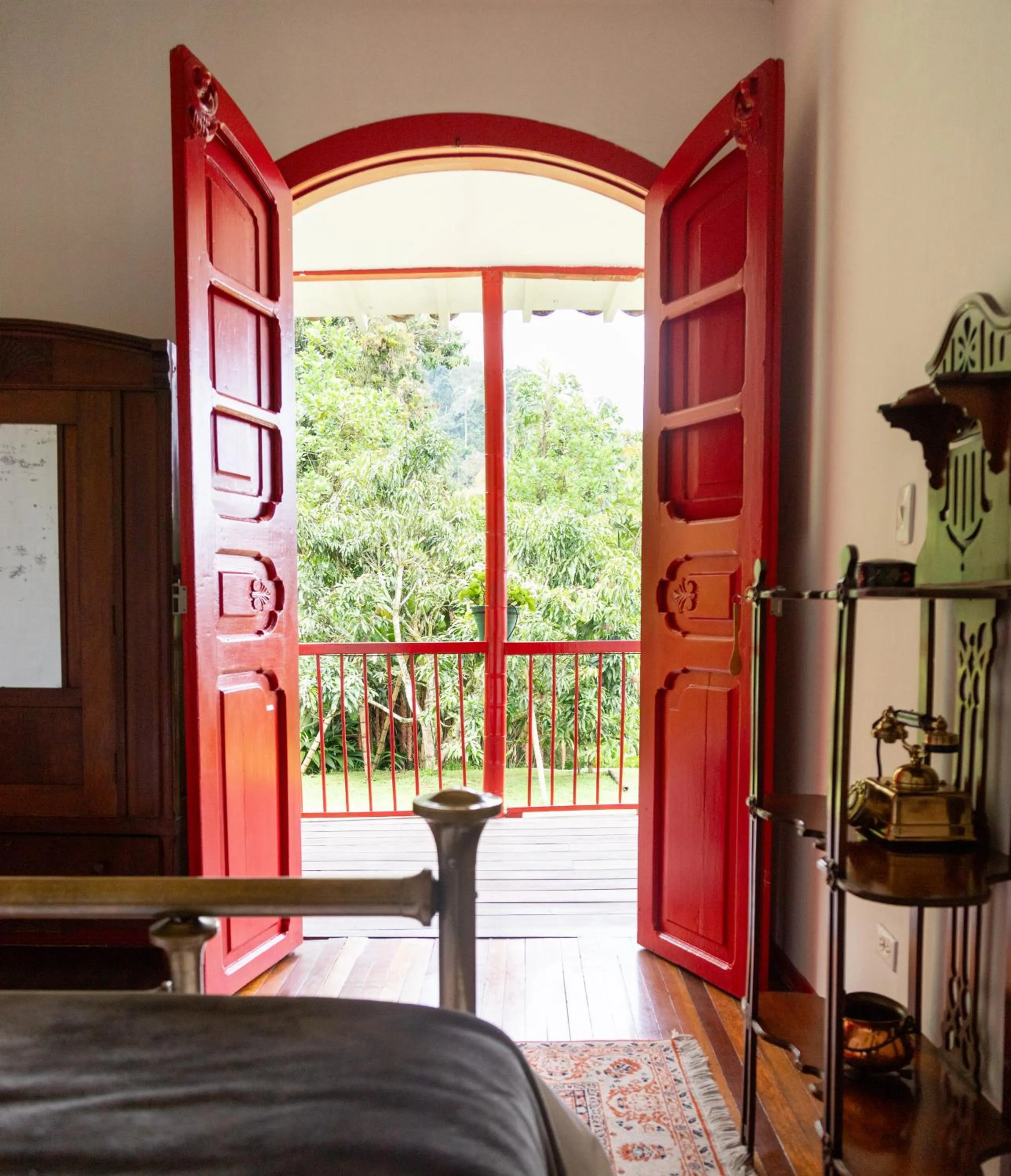 Bed in Hacienda Venecia Coffee Farm Hotel