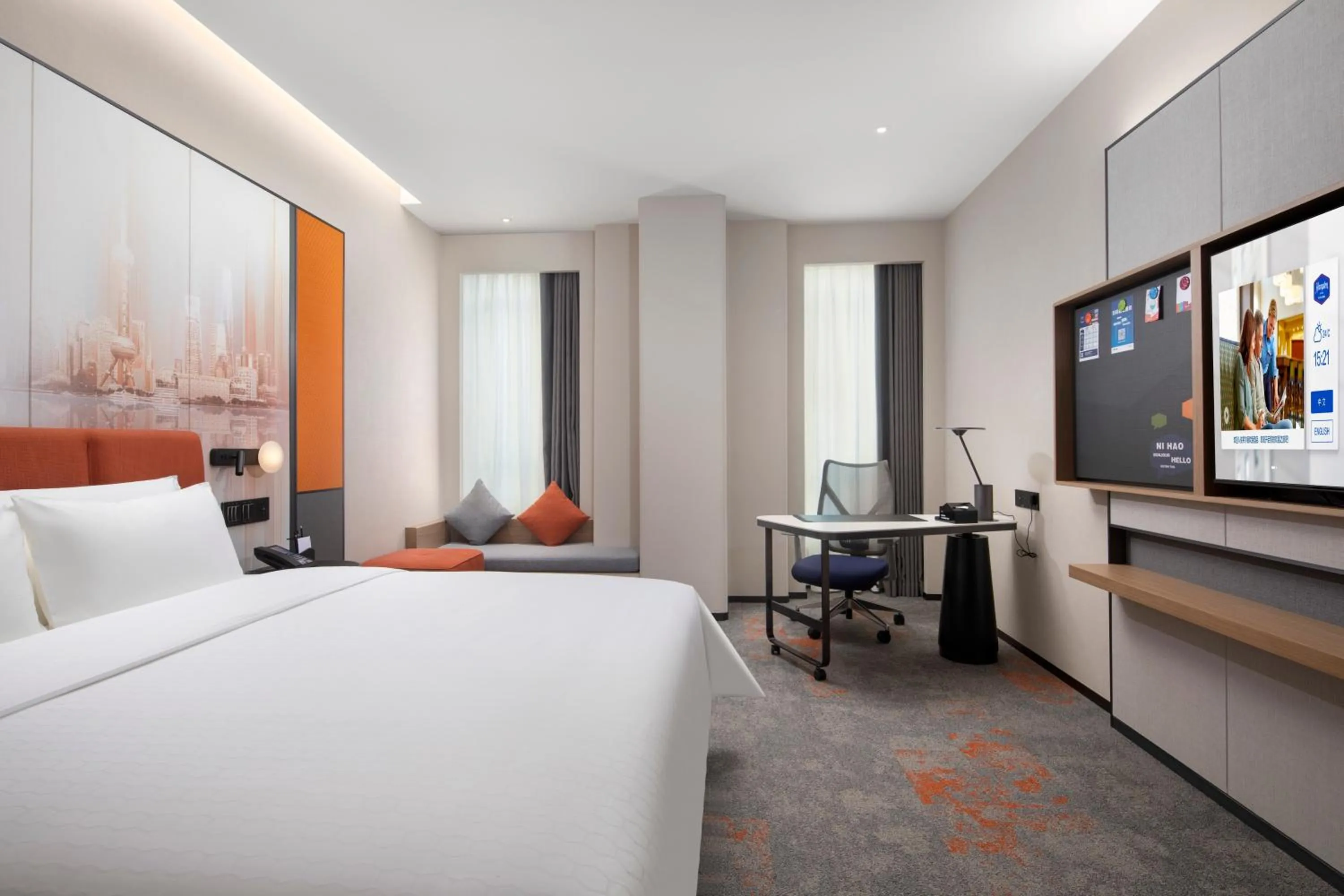 Standard Queen Room in Hampton by Hilton Shanghai North Bund Siping Road