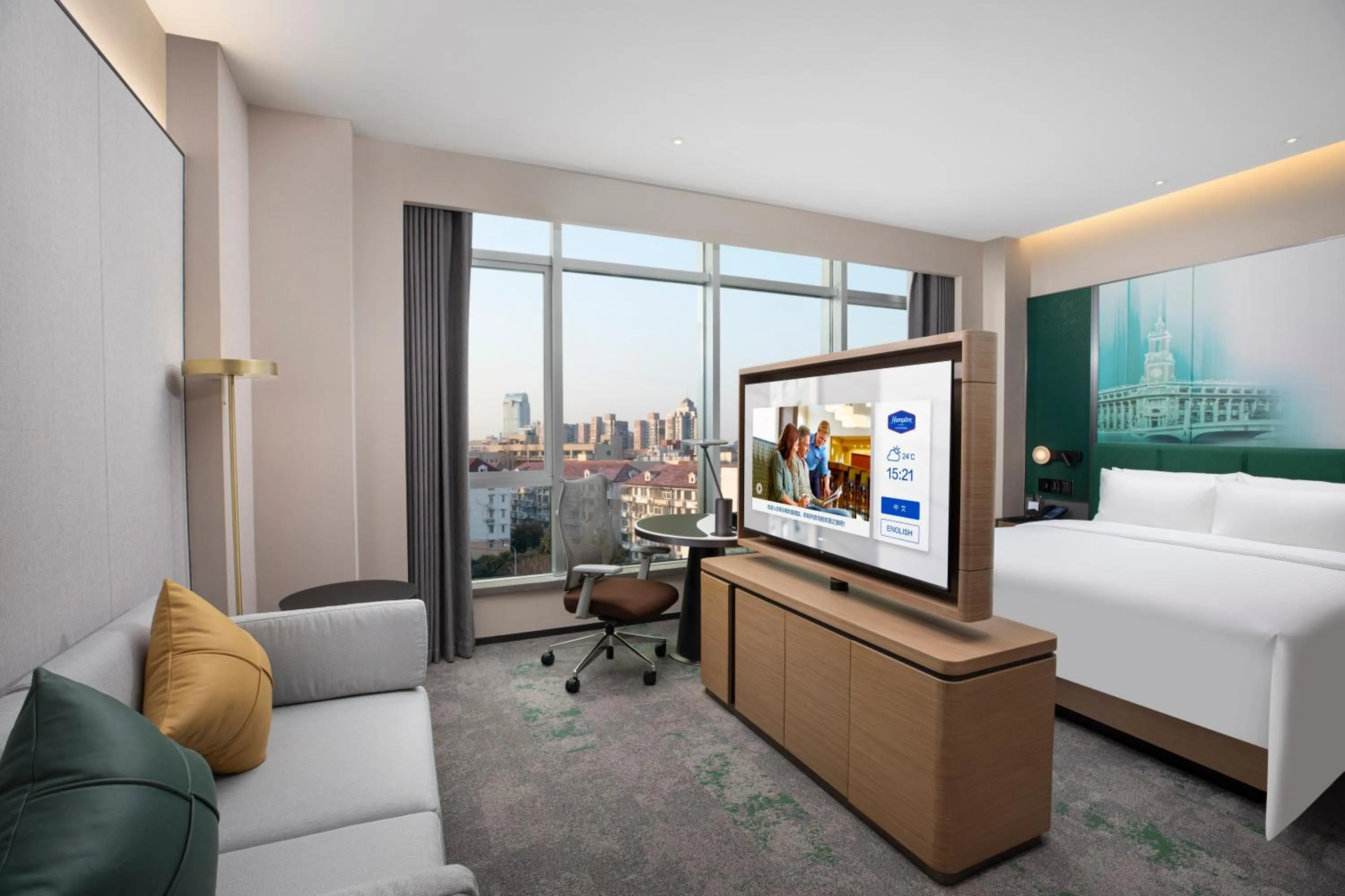 Deluxe King Room in Hampton by Hilton Shanghai North Bund Siping Road
