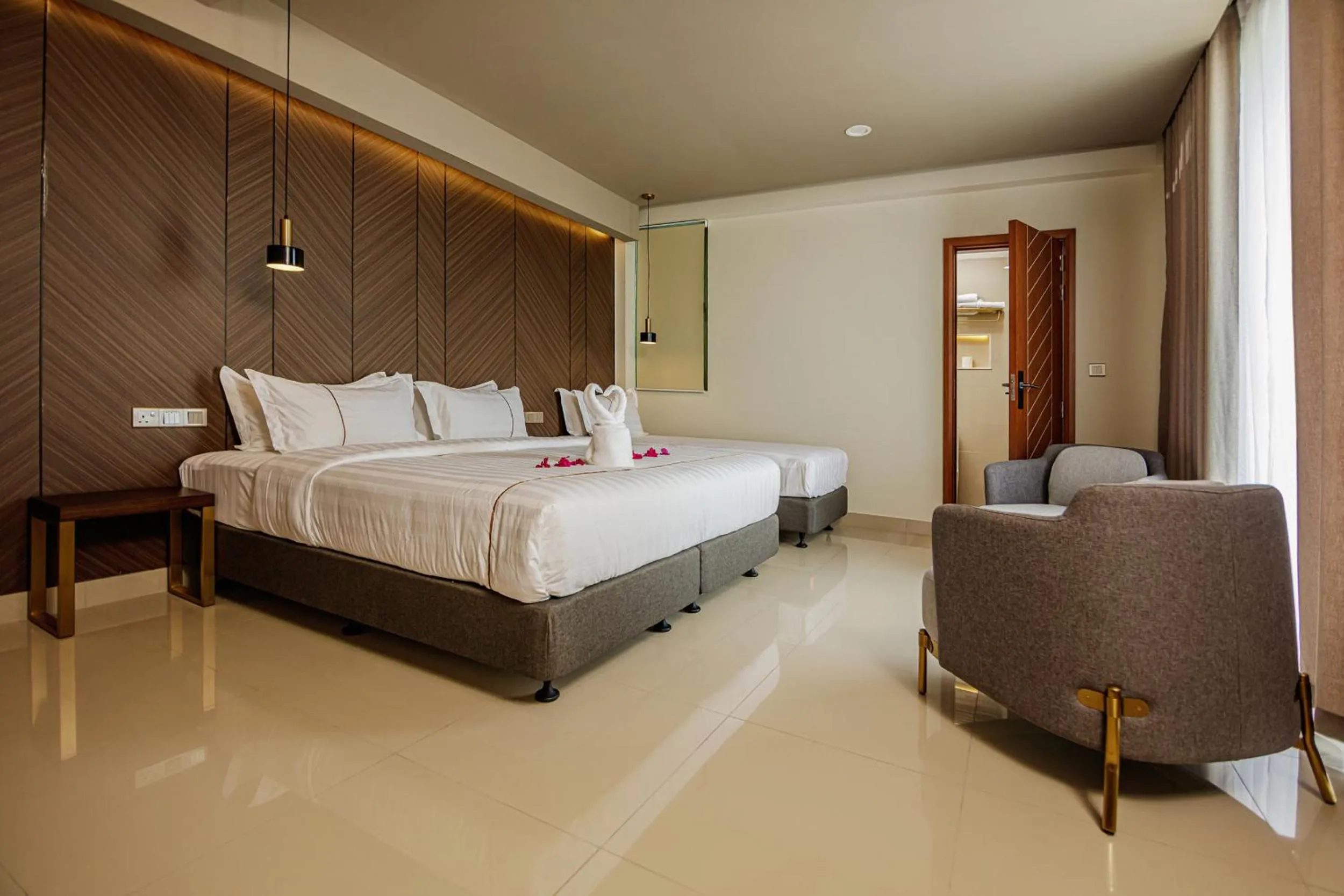 Bed in Royal Villa Fulidhoo