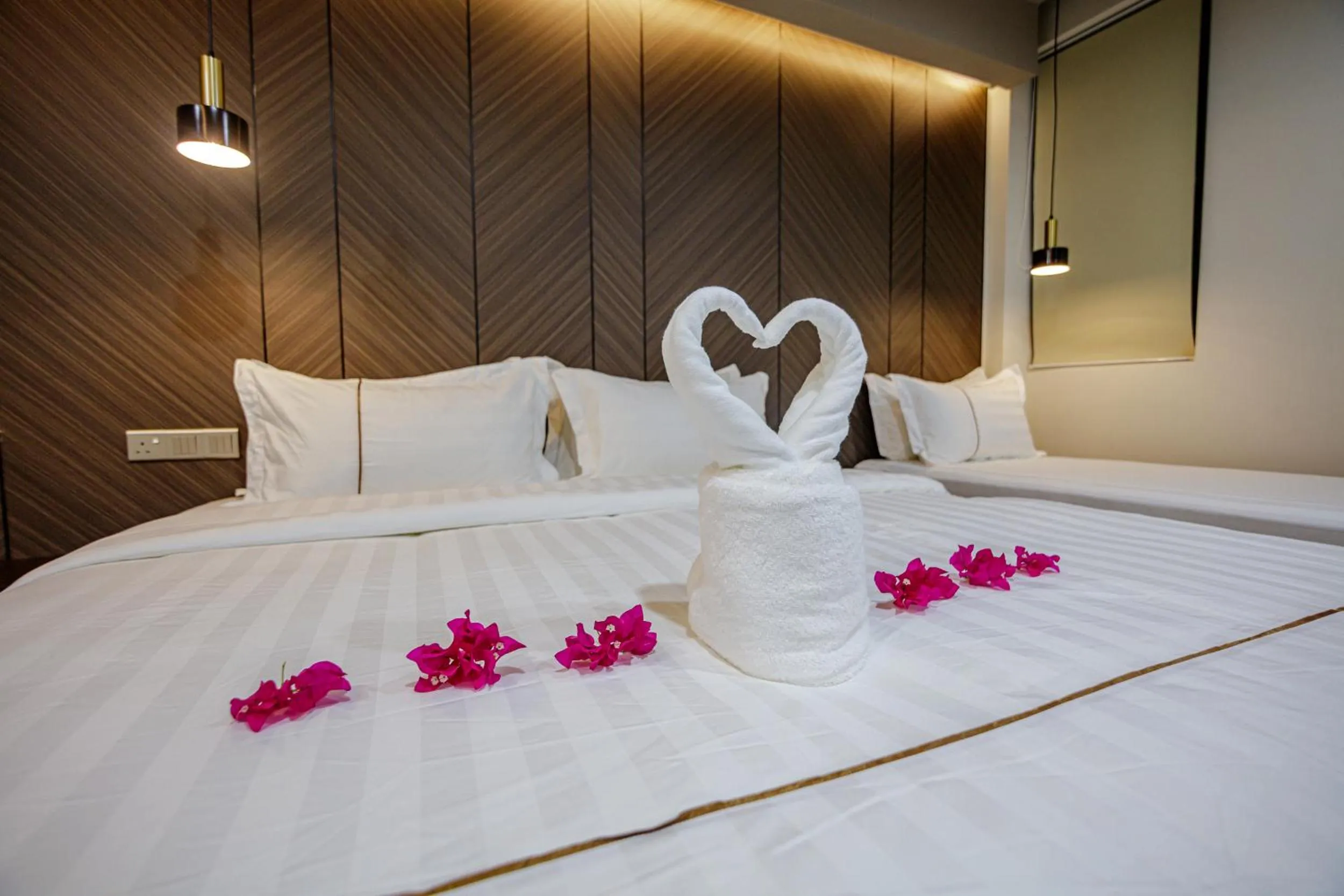 Bed in Royal Villa Fulidhoo
