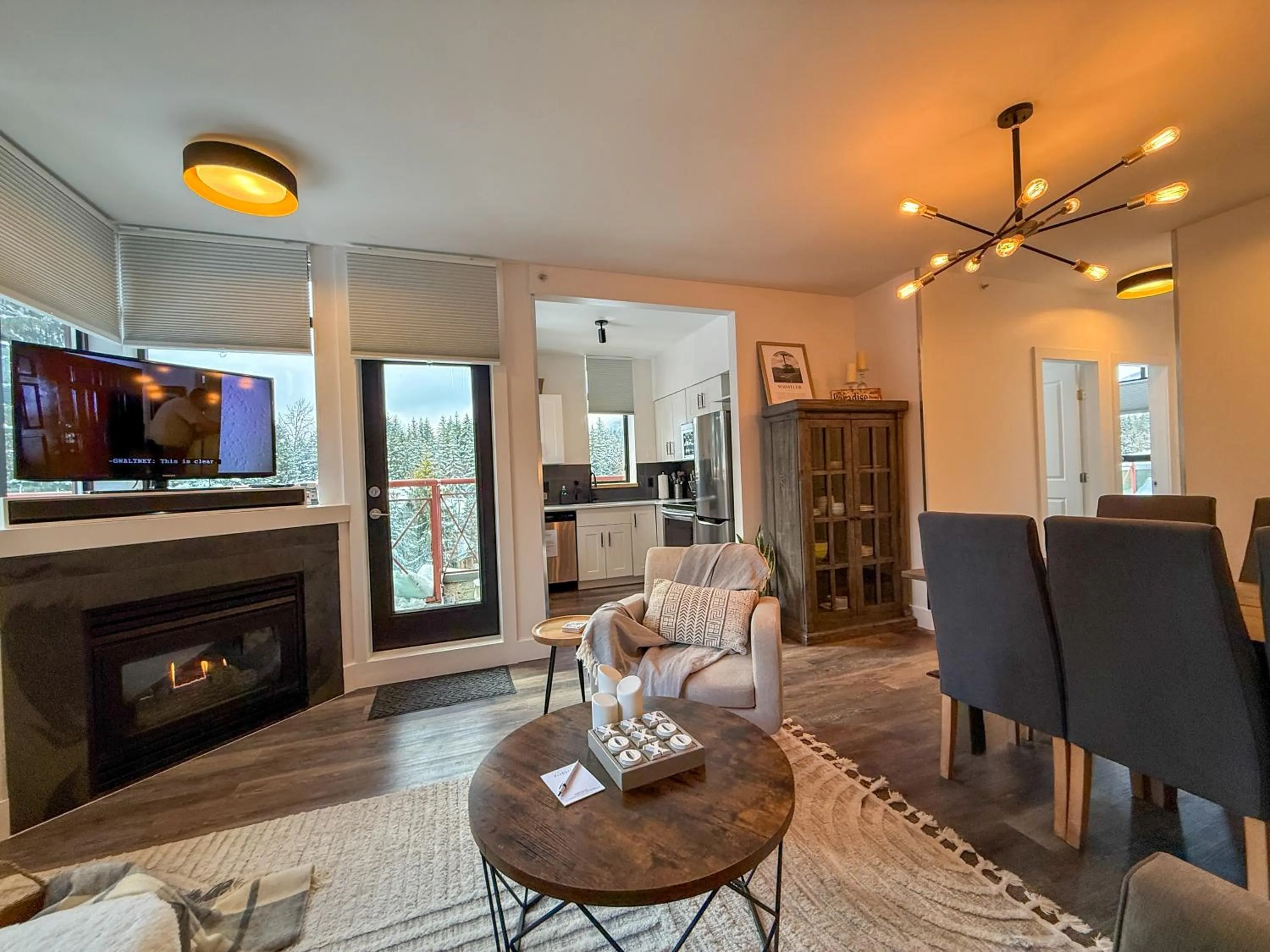 TV and multimedia in Alpenglow Lodge by Elevate Vacations