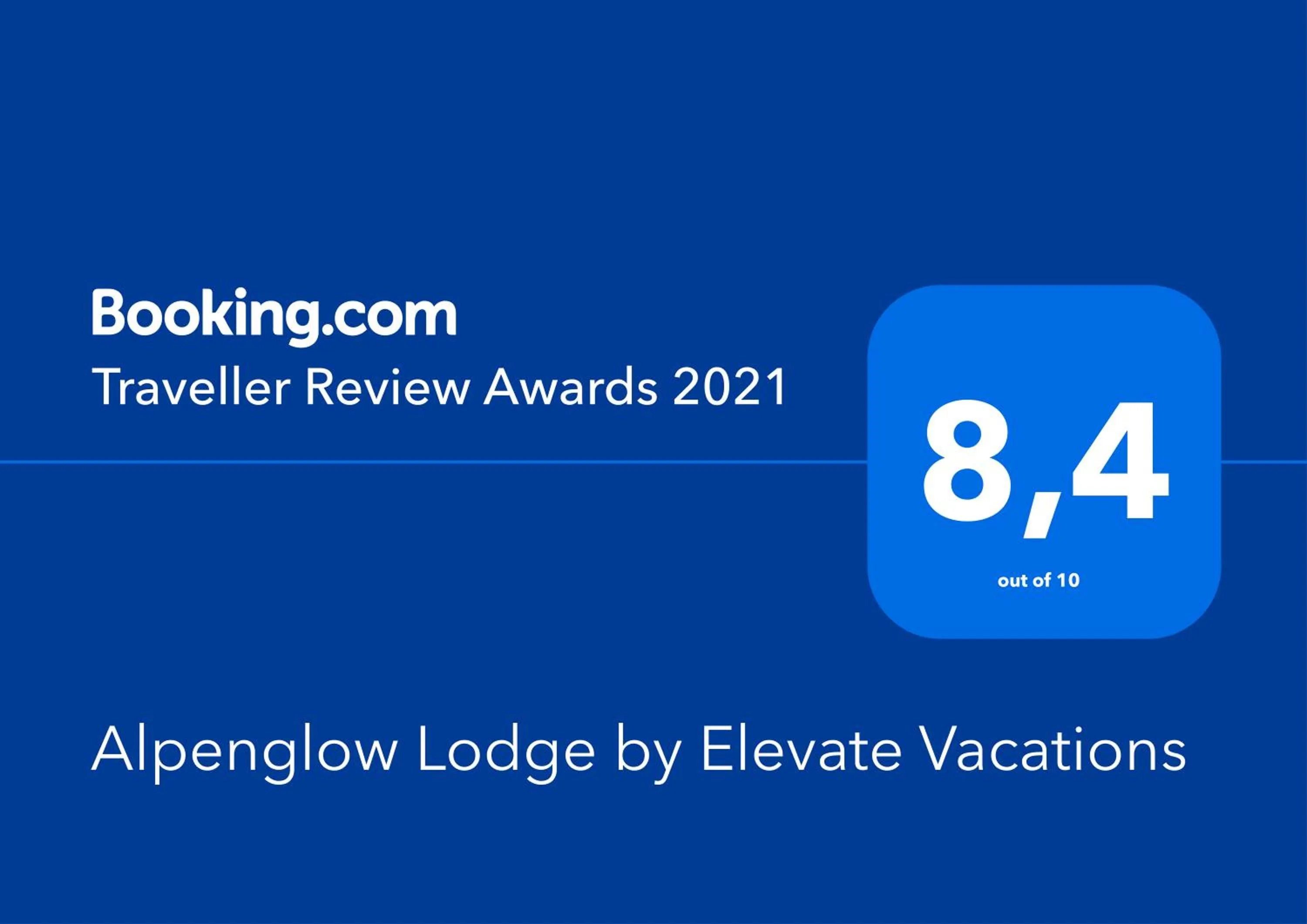 Certificate/Award in Alpenglow Lodge by Elevate Vacations