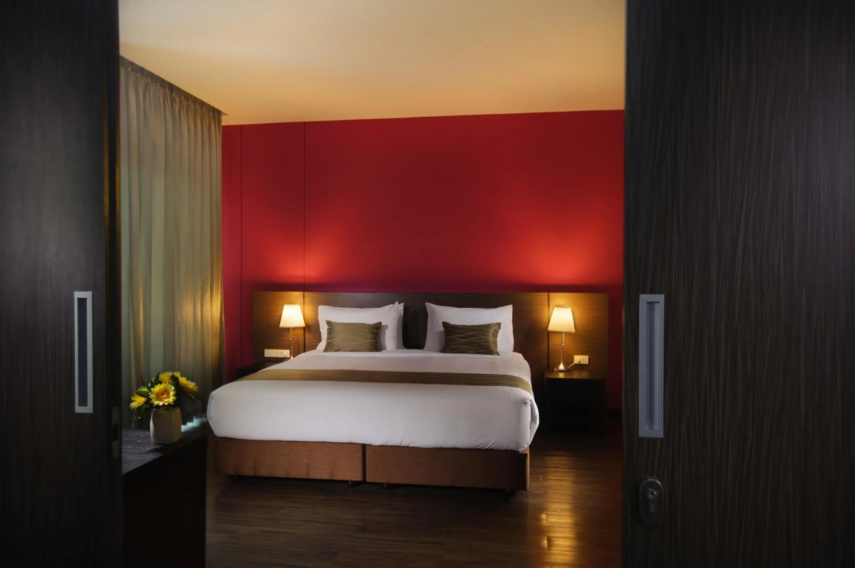 Bed in Coco View Hotel