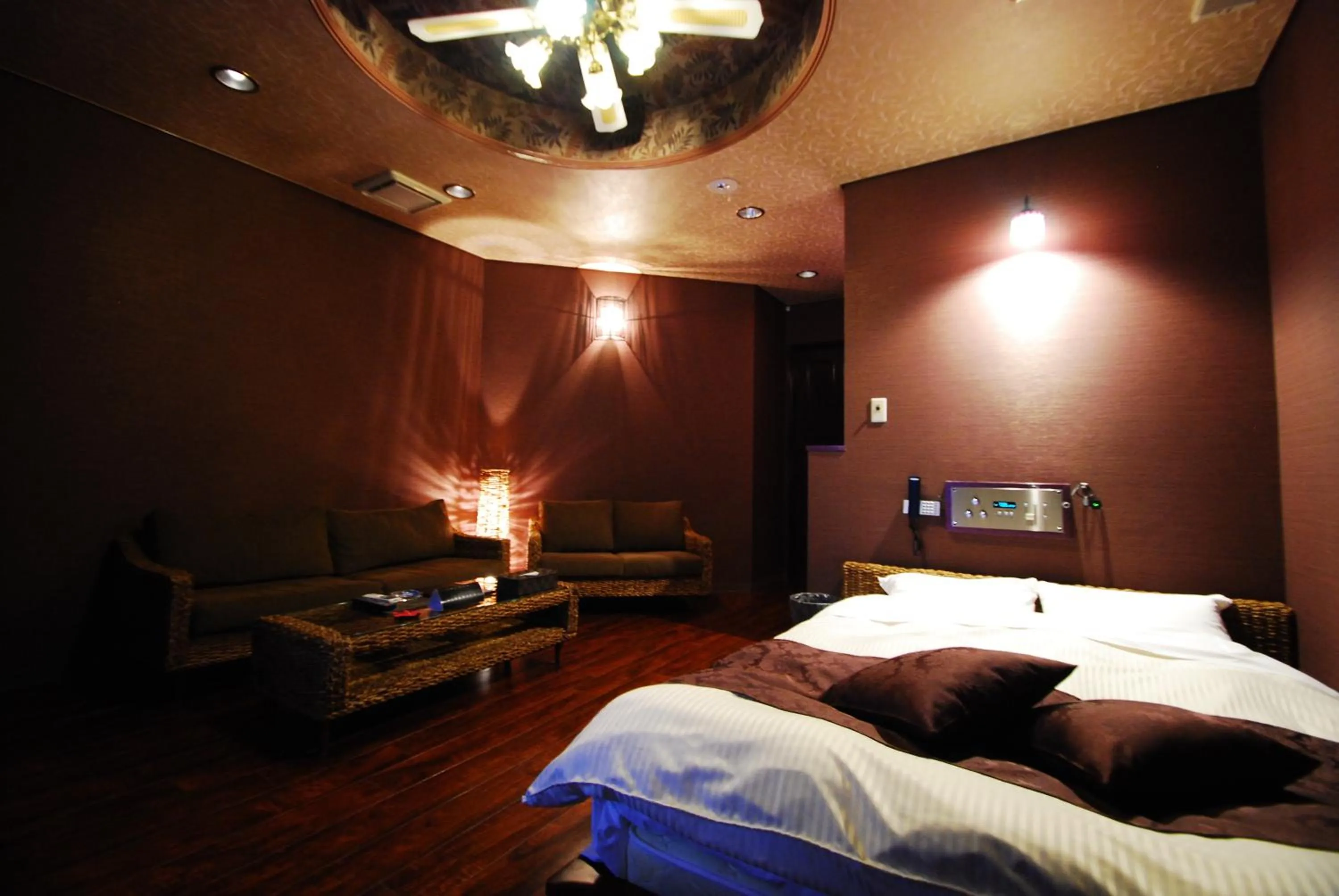 Bed in Hotel Free Style Okayama