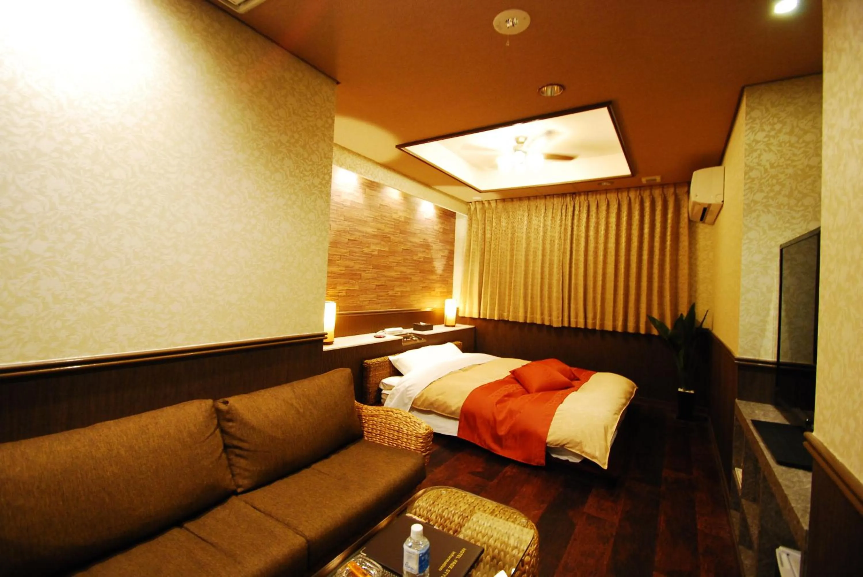 Bed in Hotel Free Style Okayama