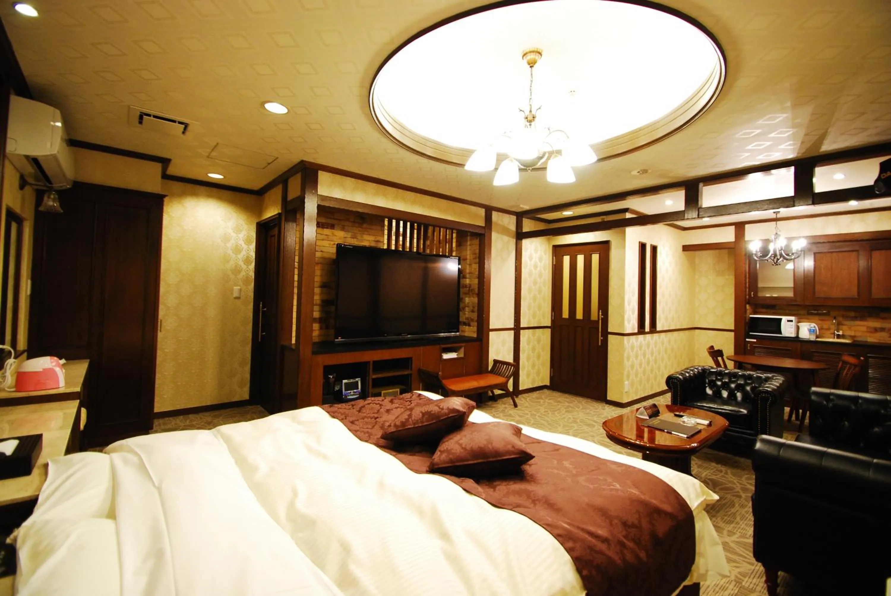 Bed in Hotel Free Style Okayama