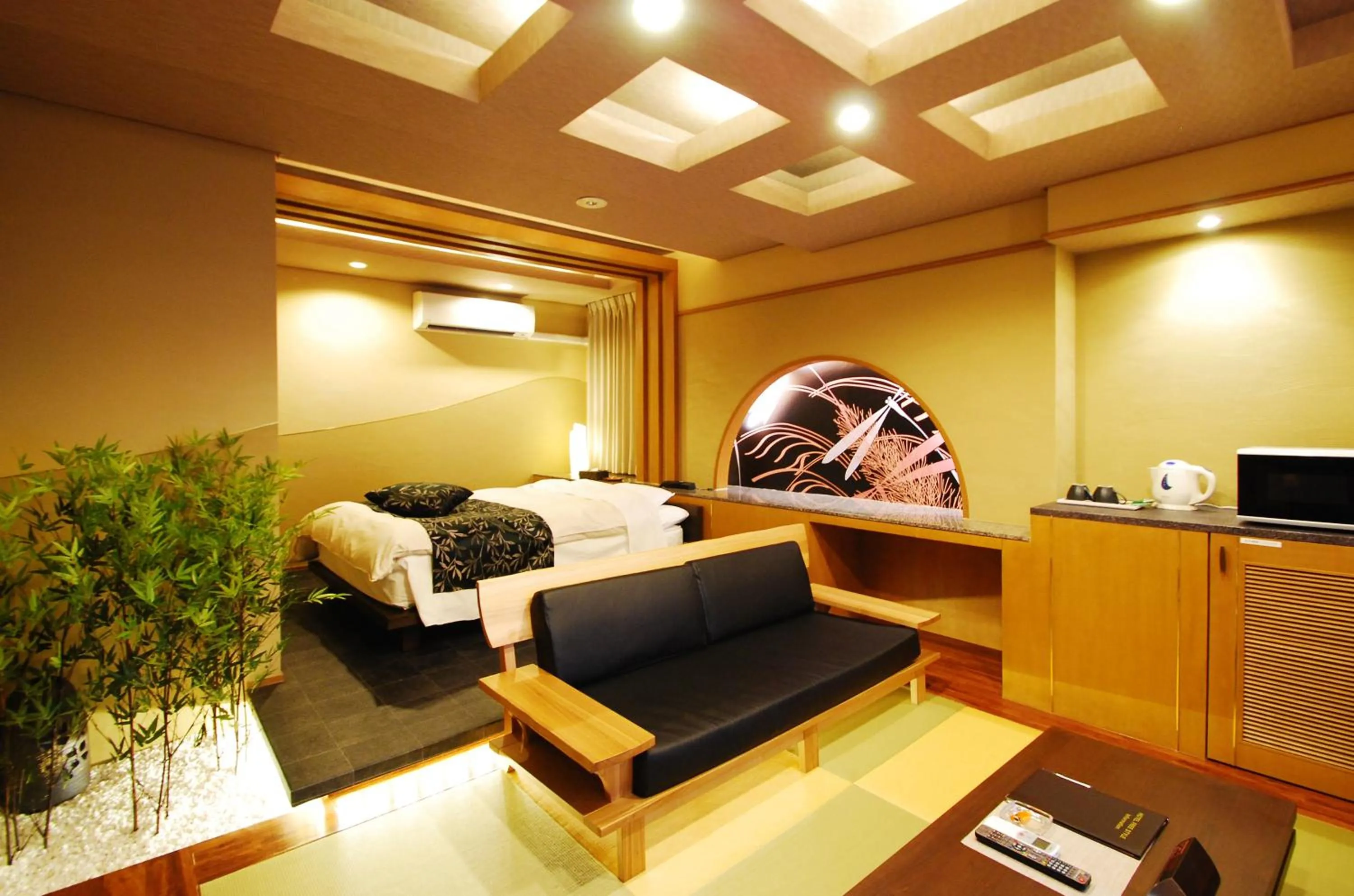 Bed in Hotel Free Style Okayama