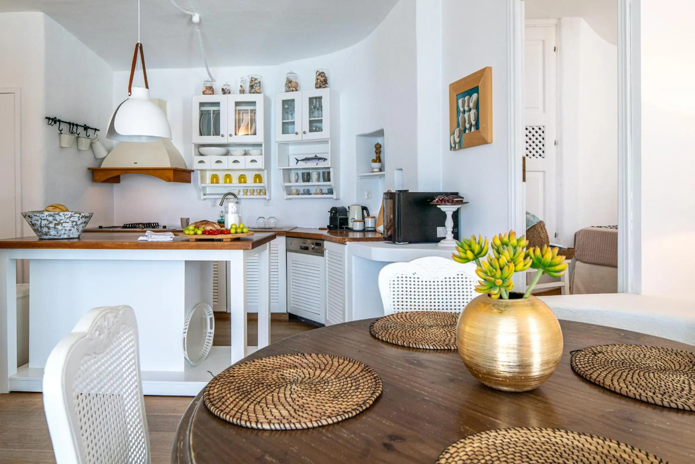 Kitchen or kitchenette in Ode Villa Oia Caldera & Sunset View