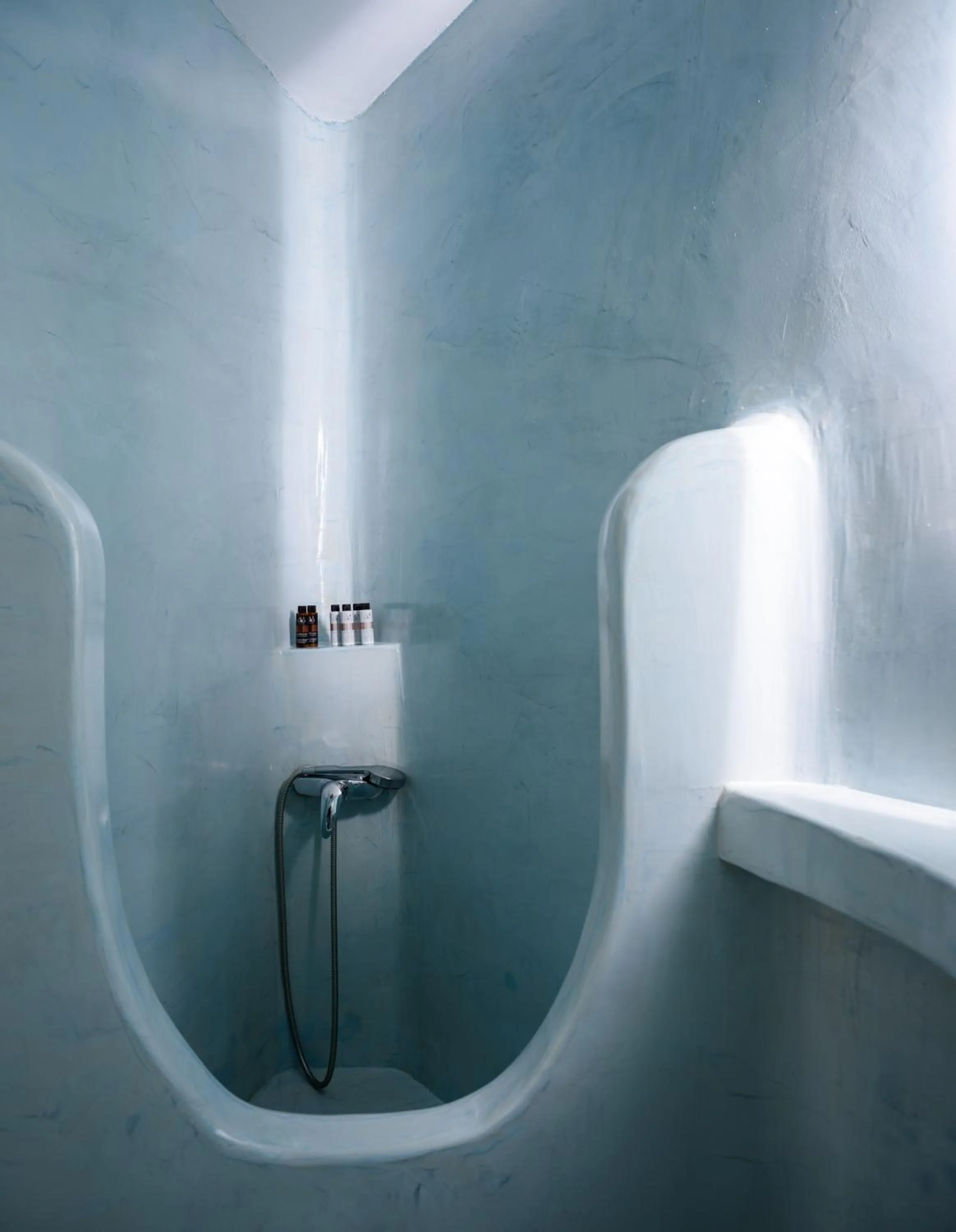 Shower in Ode Villa Oia Caldera & Sunset View