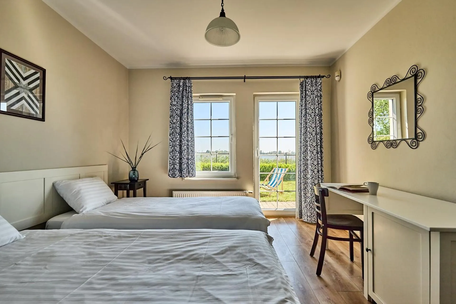 River view, Bed in Kurort Stara Wędzarnia