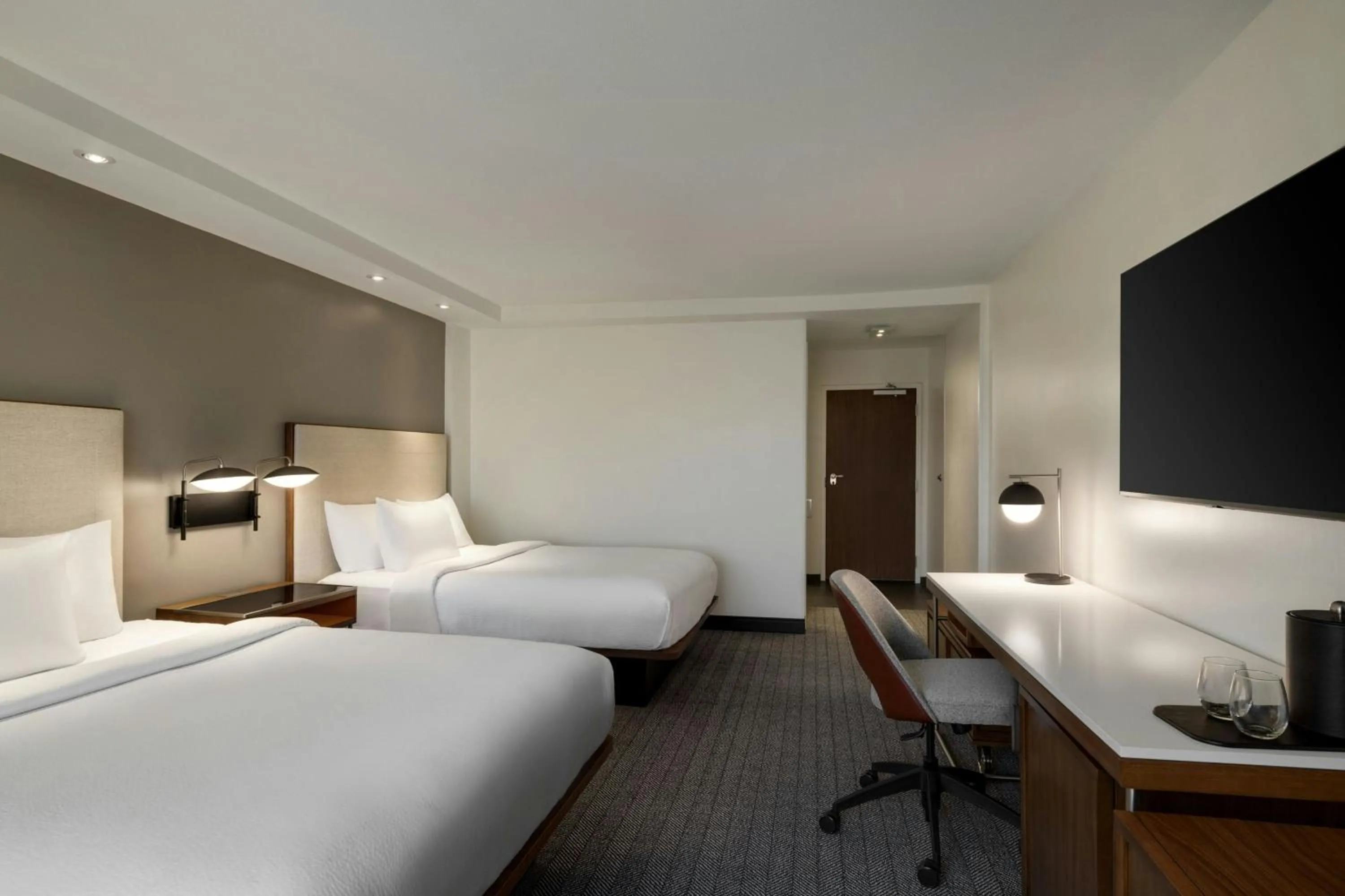 Photo of the whole room, Bed in Courtyard by Marriott Starkville MSU at The Mill Conference Center