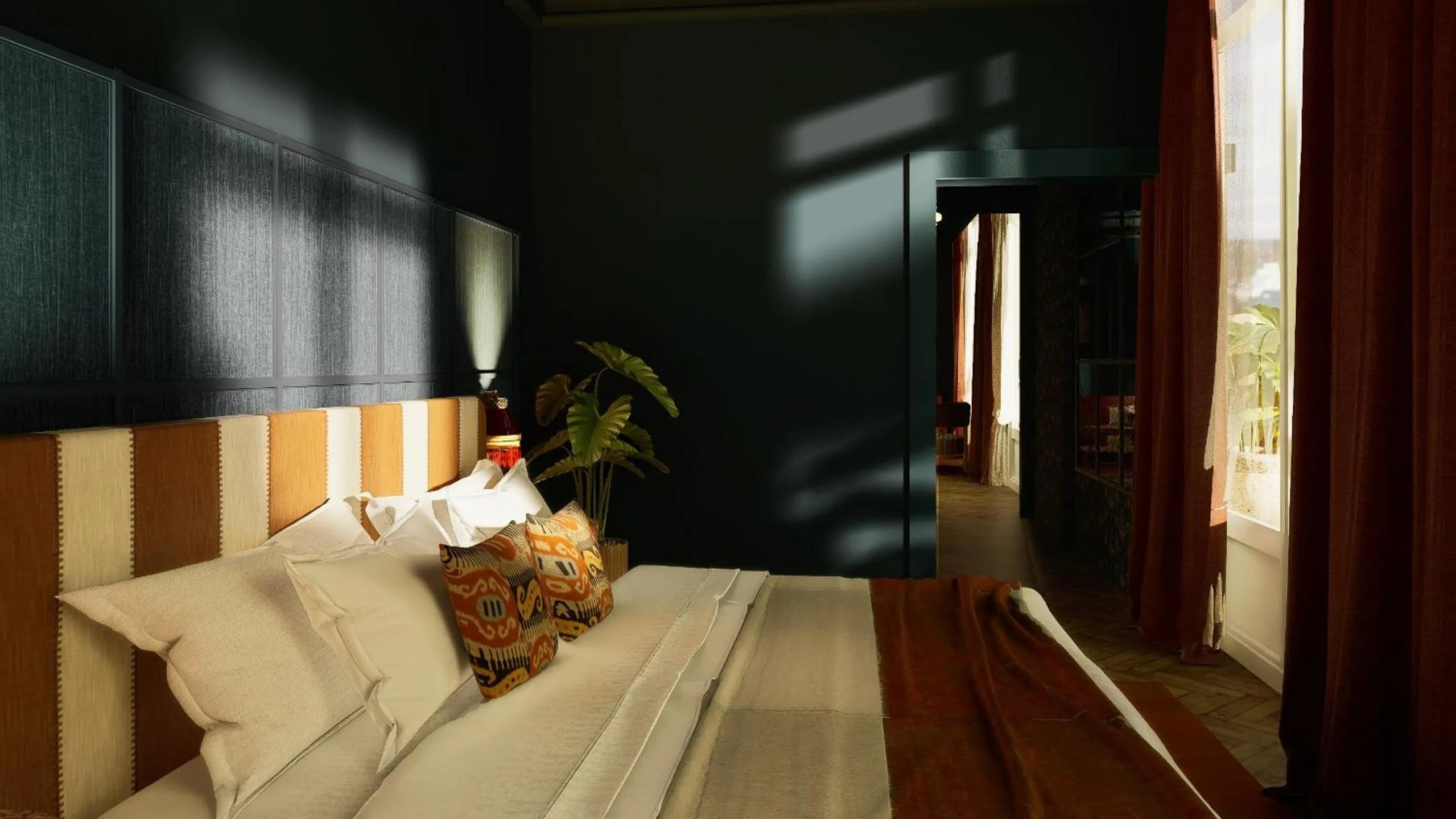Bedroom, Bed in Nômade Temple Madrid