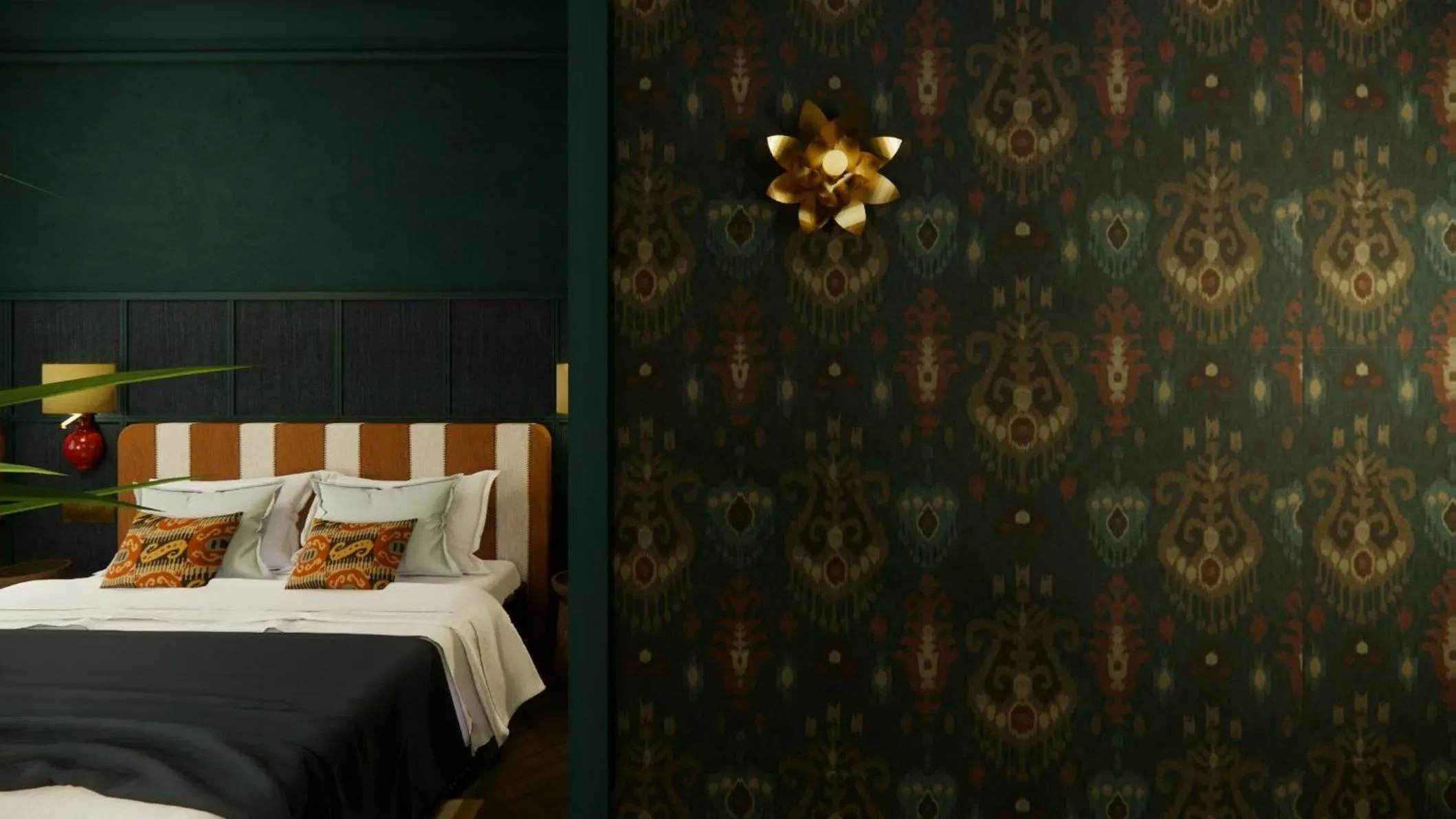 Property building, Bed in Nômade Temple Madrid