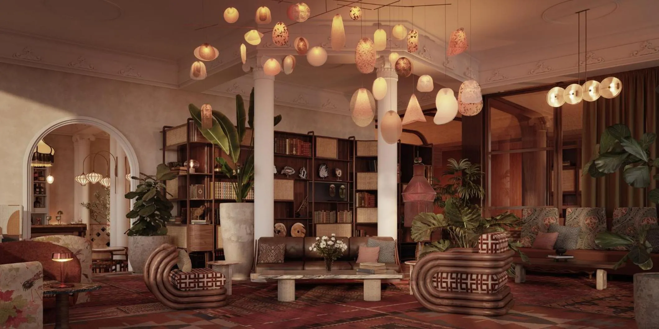 Lobby or reception in Nômade Temple Madrid