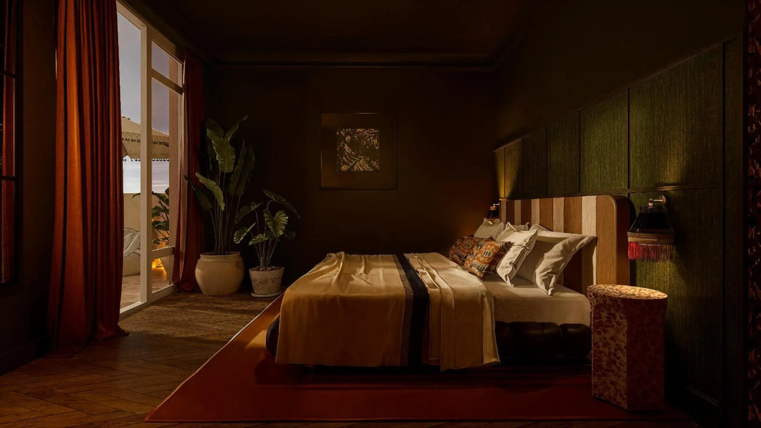 Bedroom, Bed in Nômade Temple Madrid