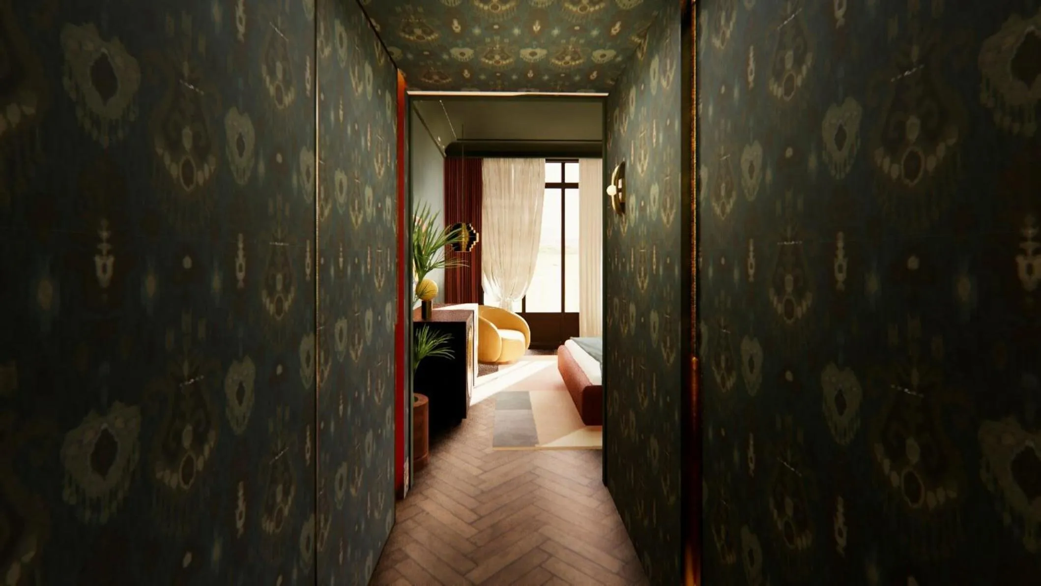 Photo of the whole room, Bed in Nômade Temple Madrid