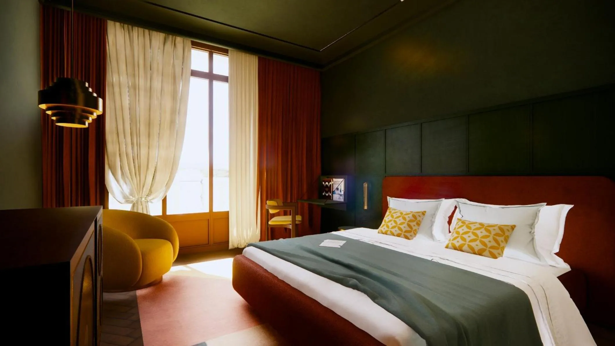 Property building, Bed in Nômade Temple Madrid
