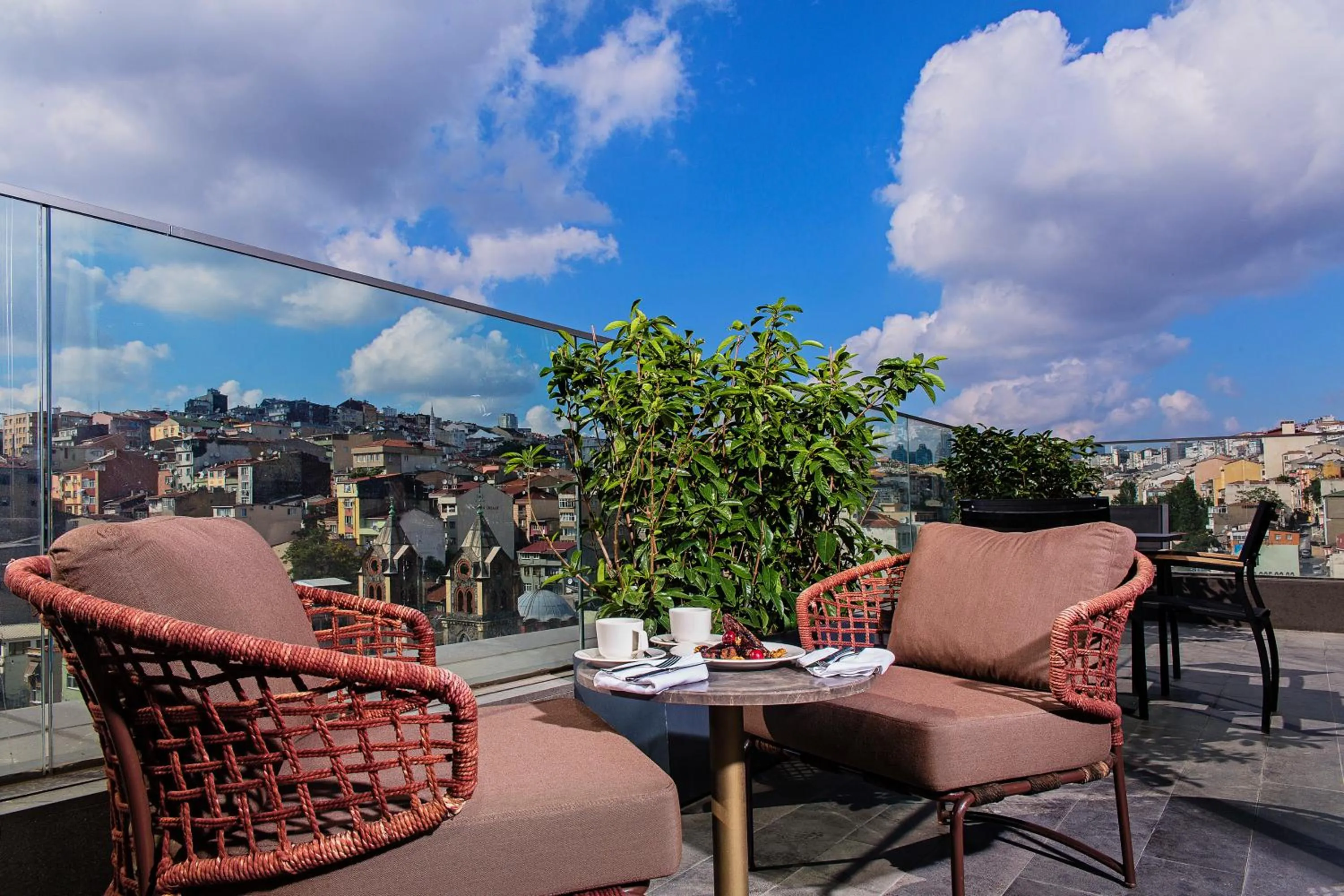 Balcony/Terrace in Naz City Hotel Taksim - Special Category