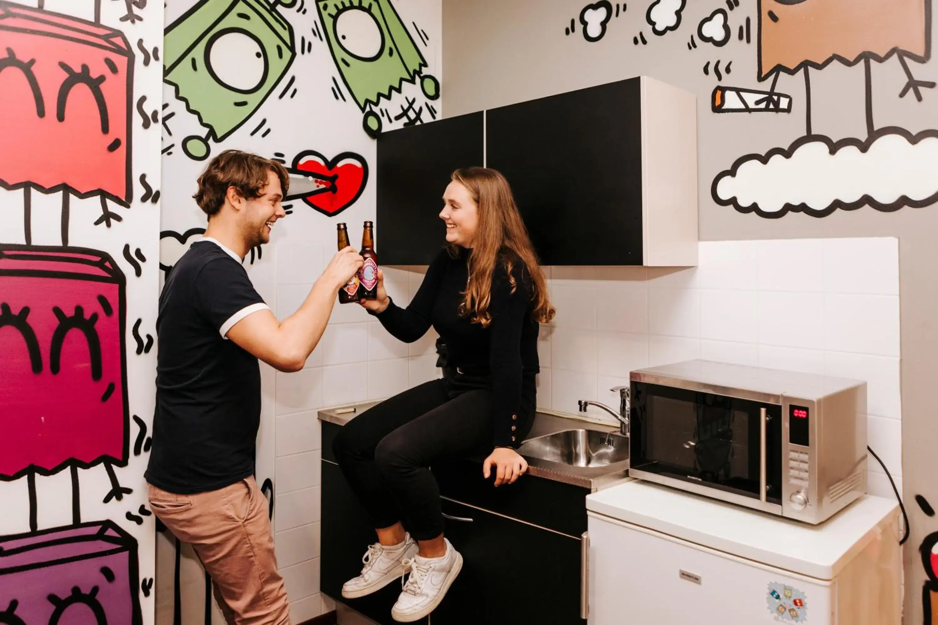 People in Amsterdam Teleport Hotel People in Amsterdam Teleport Hotel