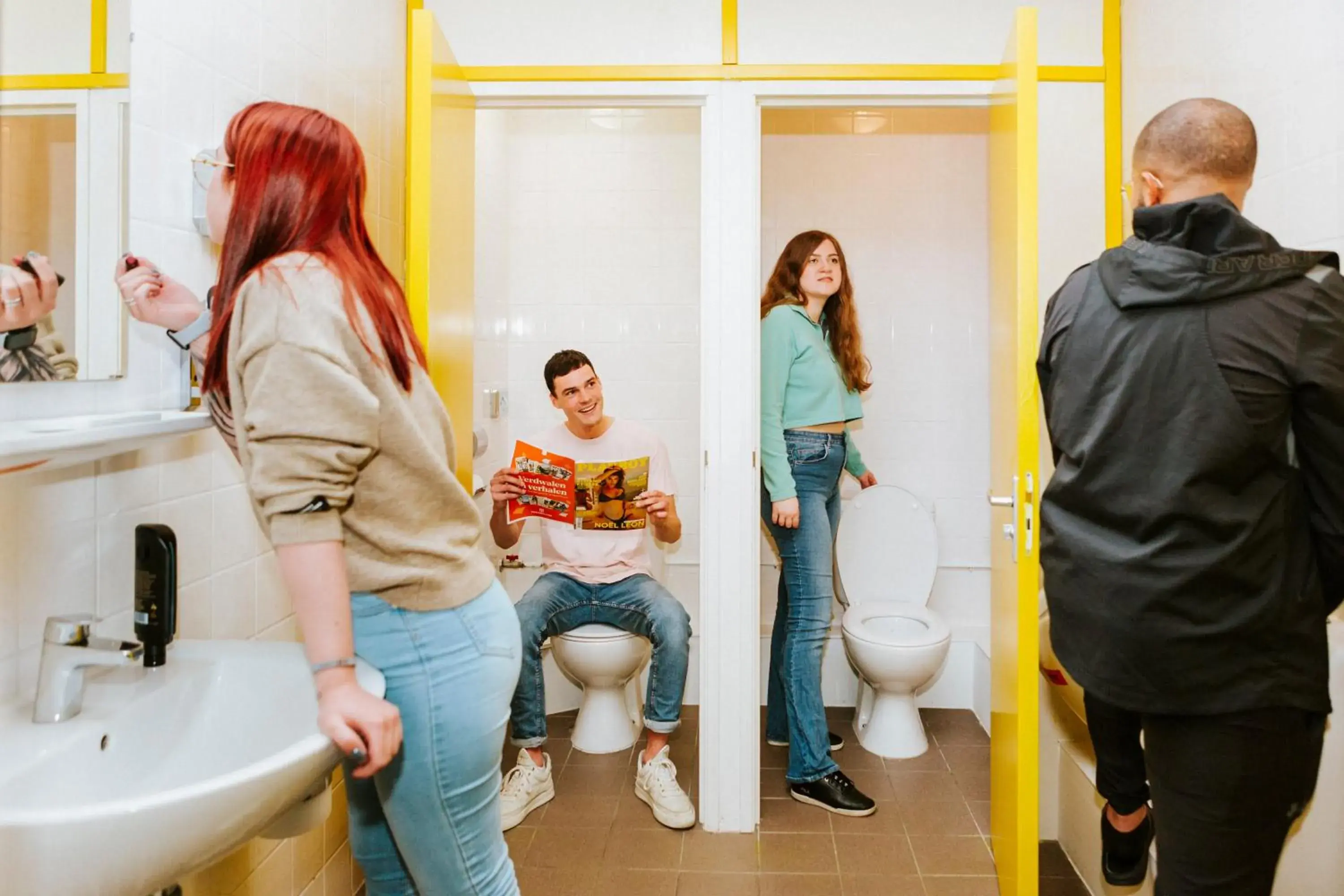 Toilet in Amsterdam Teleport Hotel Toilet in Amsterdam Teleport Hotel