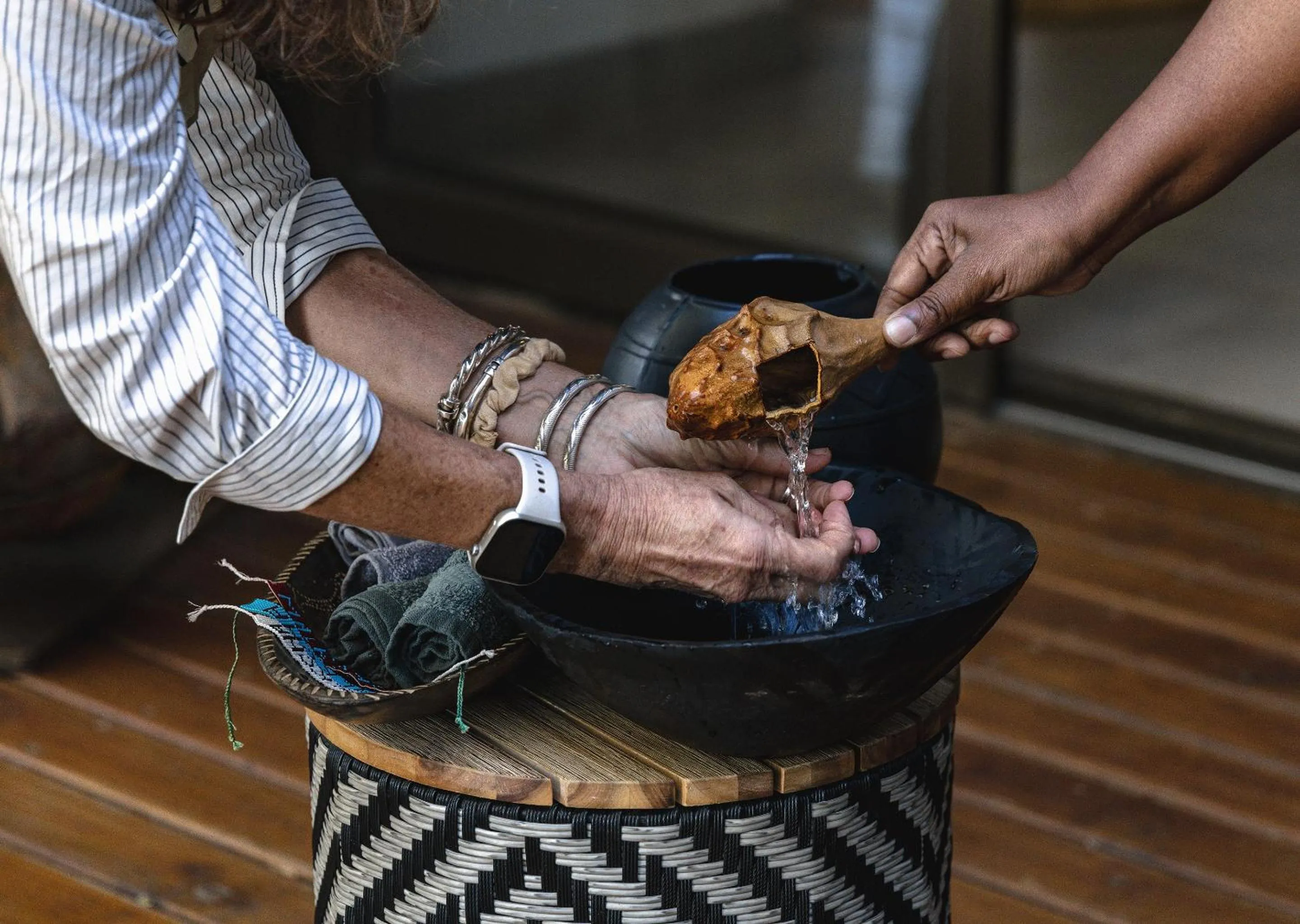 People in Malkoha Lake St Lucia