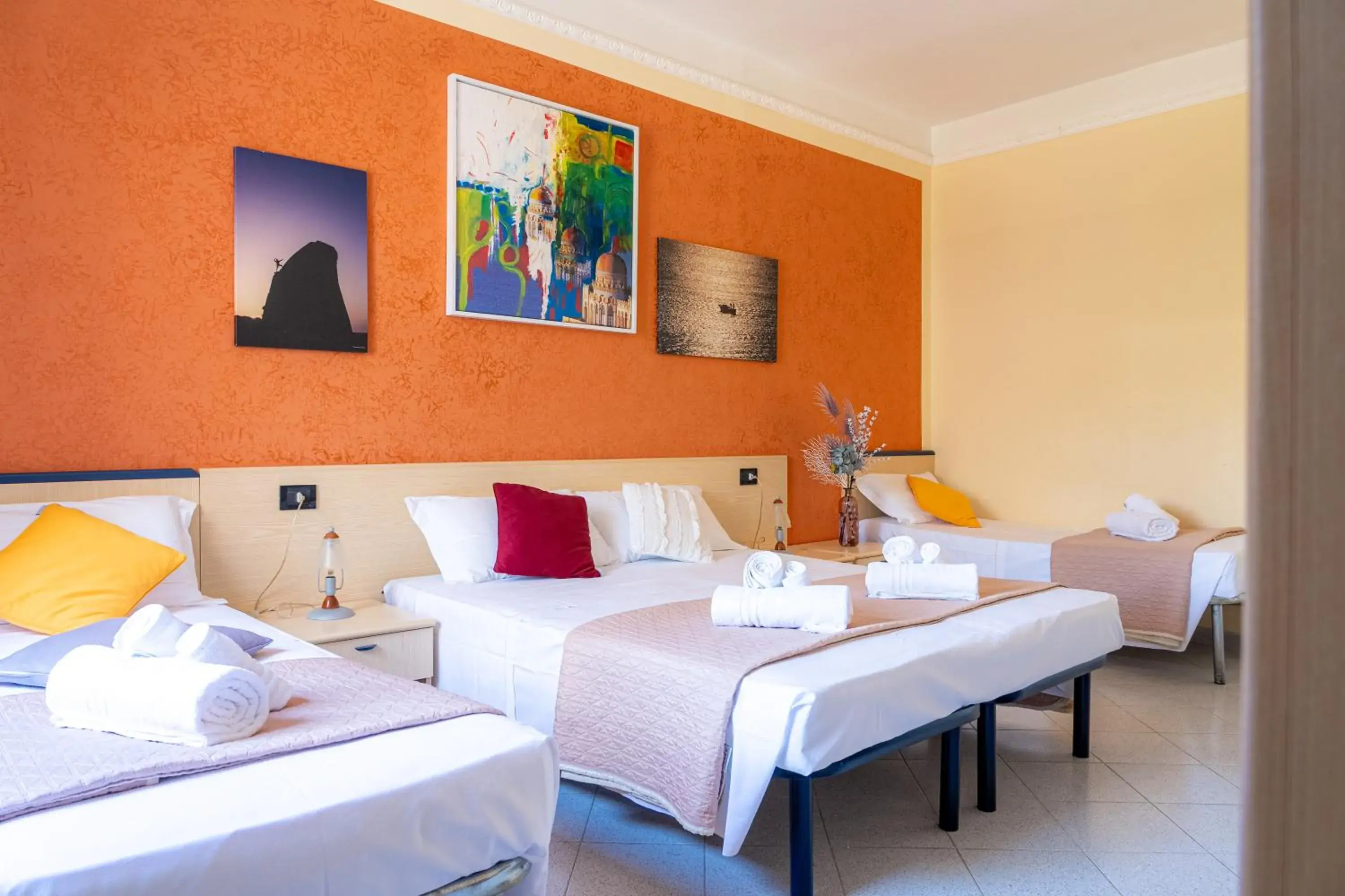 Bed in Hotel Le Macine Bed in Hotel Le Macine