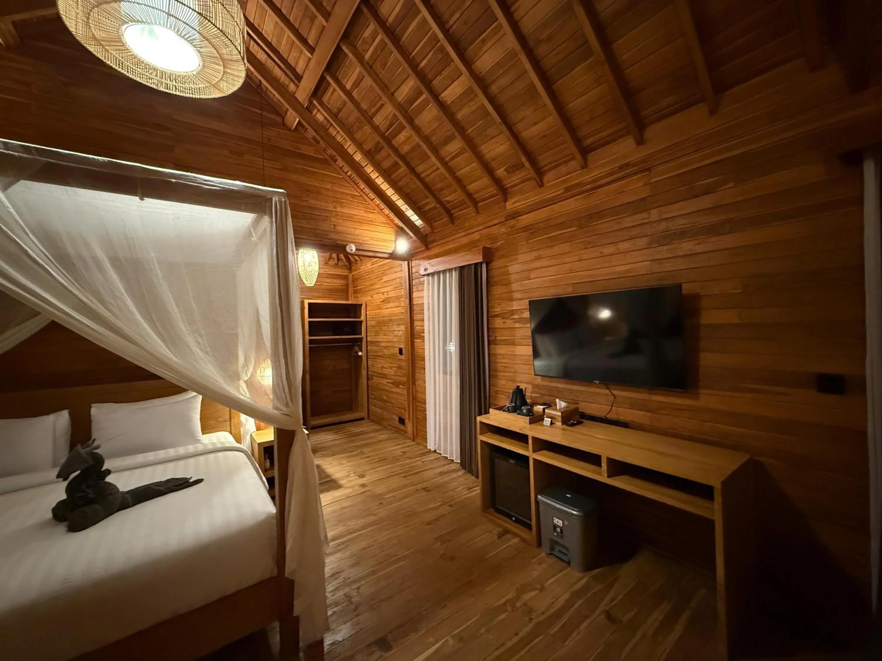TV and multimedia, Bed in Taman Swarga Villa Resort & Spa Sidemen