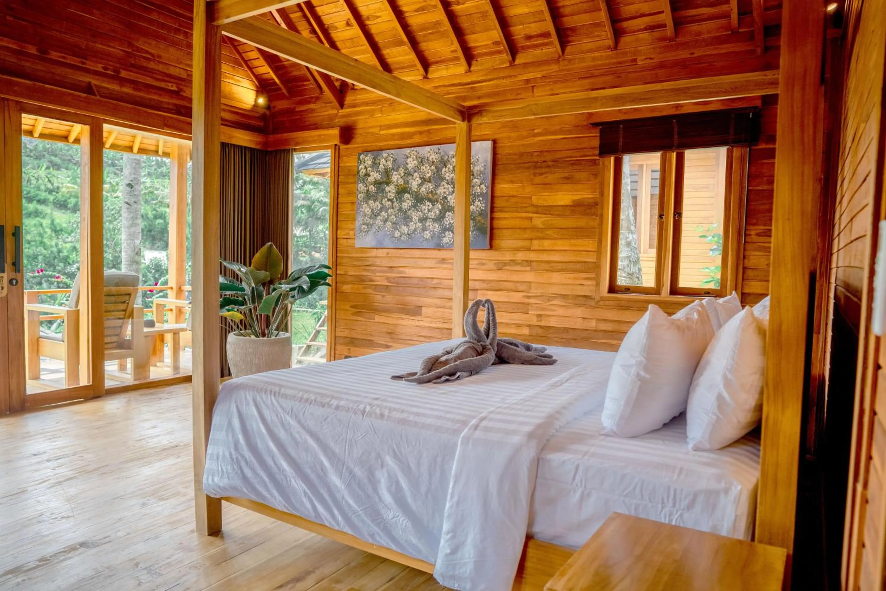 Bedroom, Bed in Taman Swarga Villa Resort & Spa Sidemen