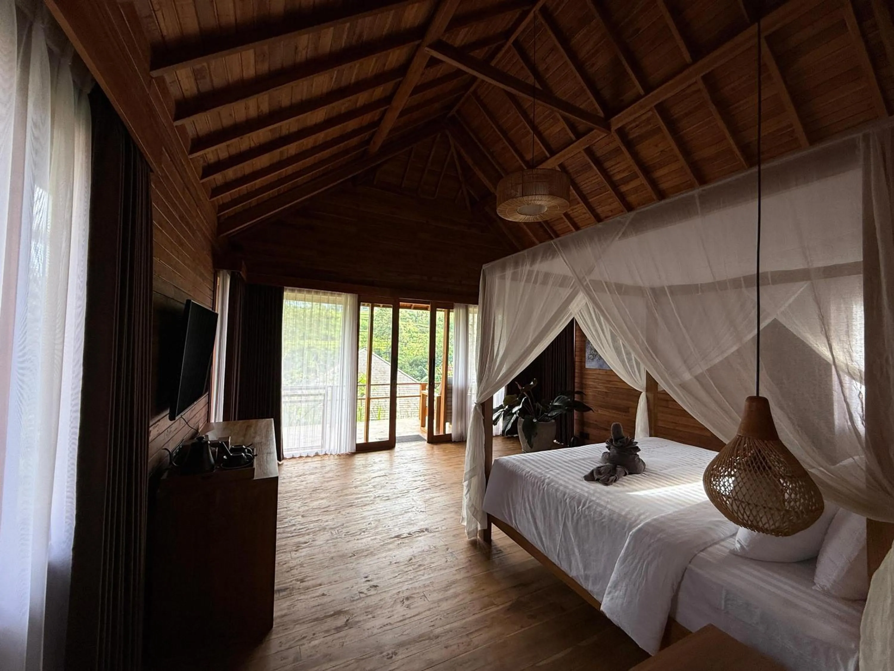 Bedroom, Bed in Taman Swarga Villa Resort & Spa Sidemen