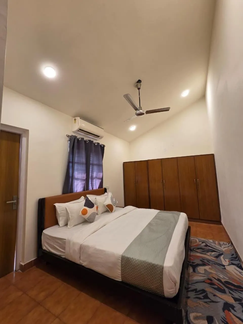 Bed in Perfectstayz Premium Goa Continental Baga