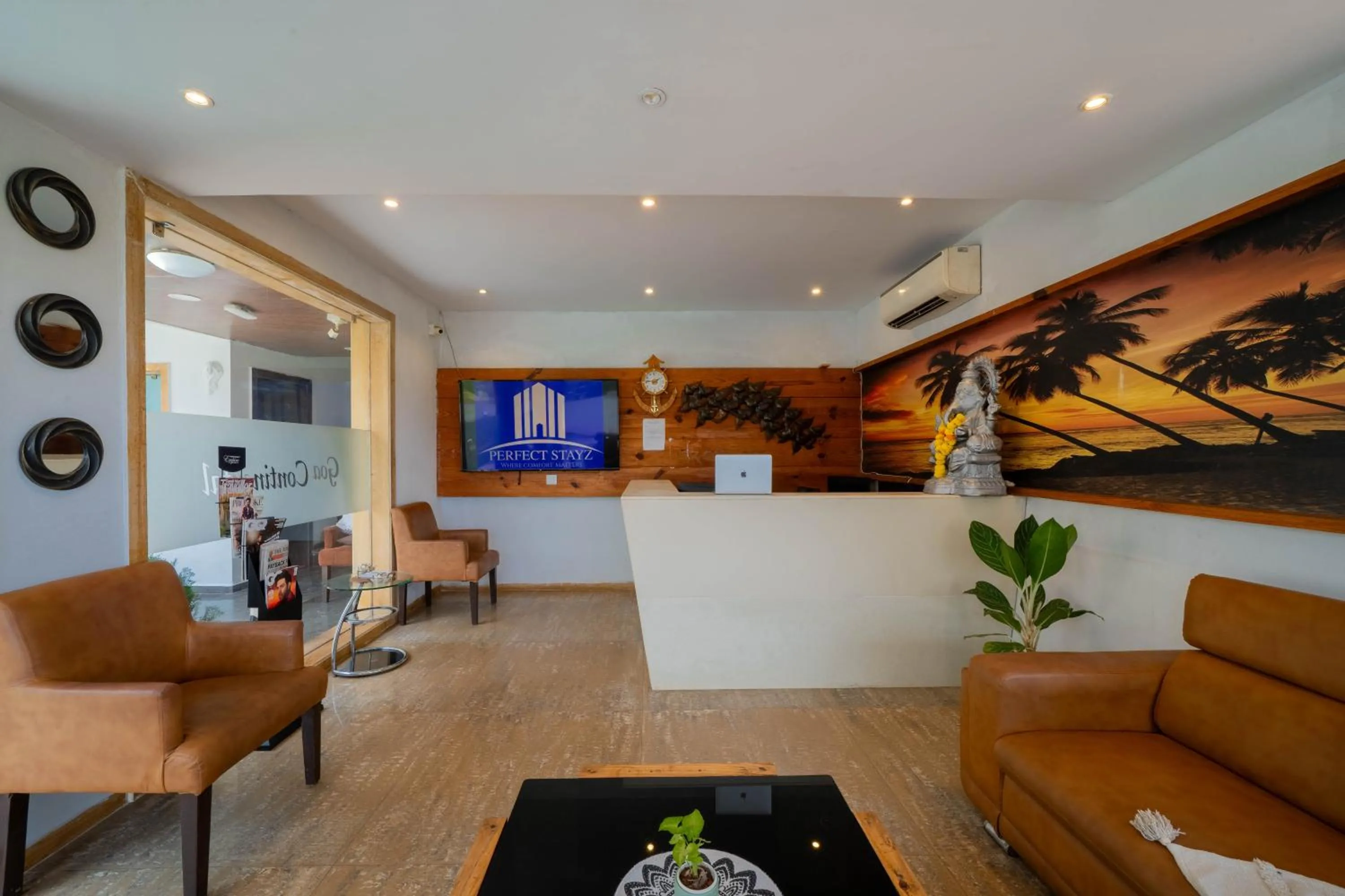 Lobby or reception in Perfectstayz Premium Goa Continental Baga